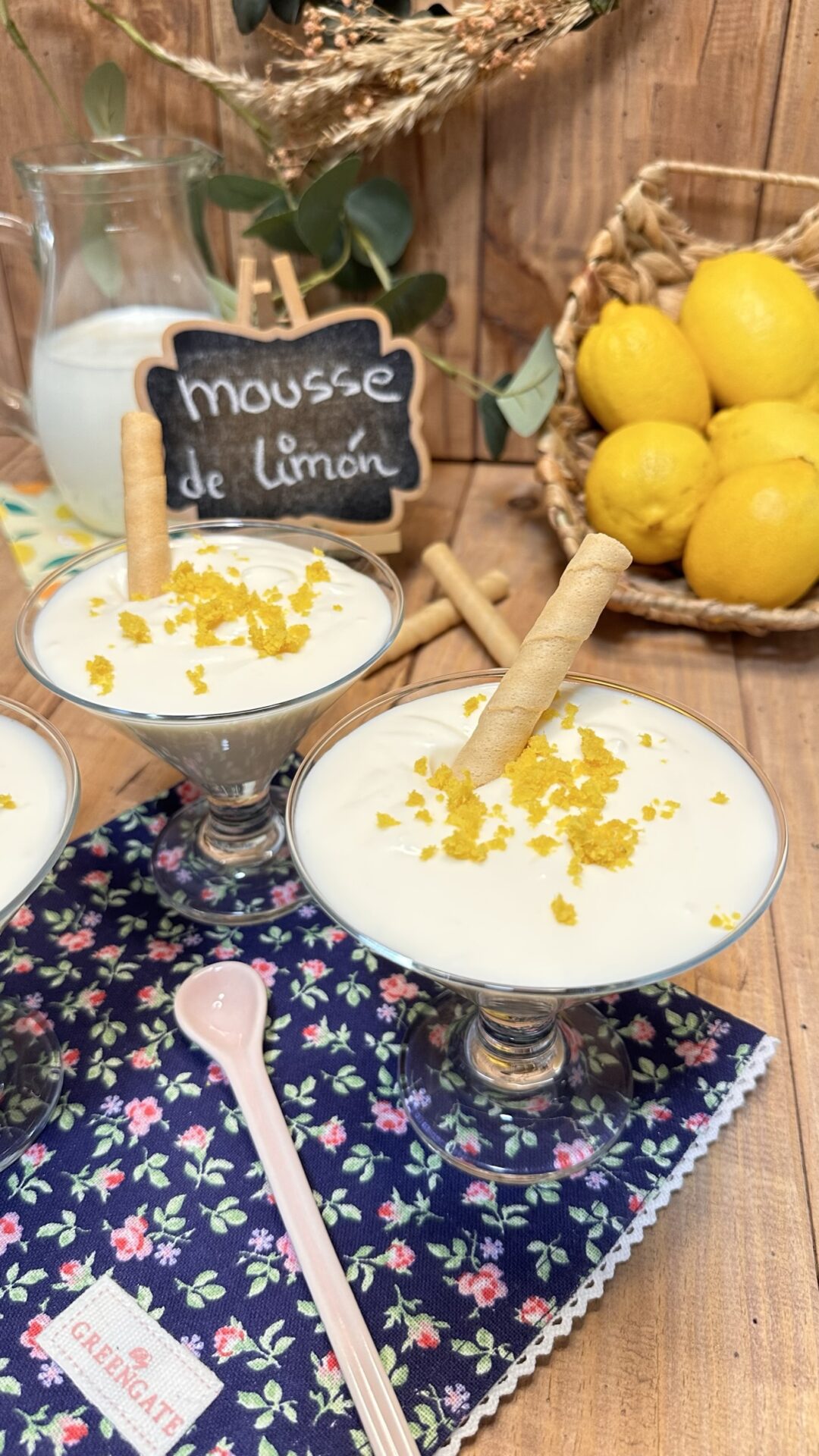 Cremosísima y deliciosa mousse de limón