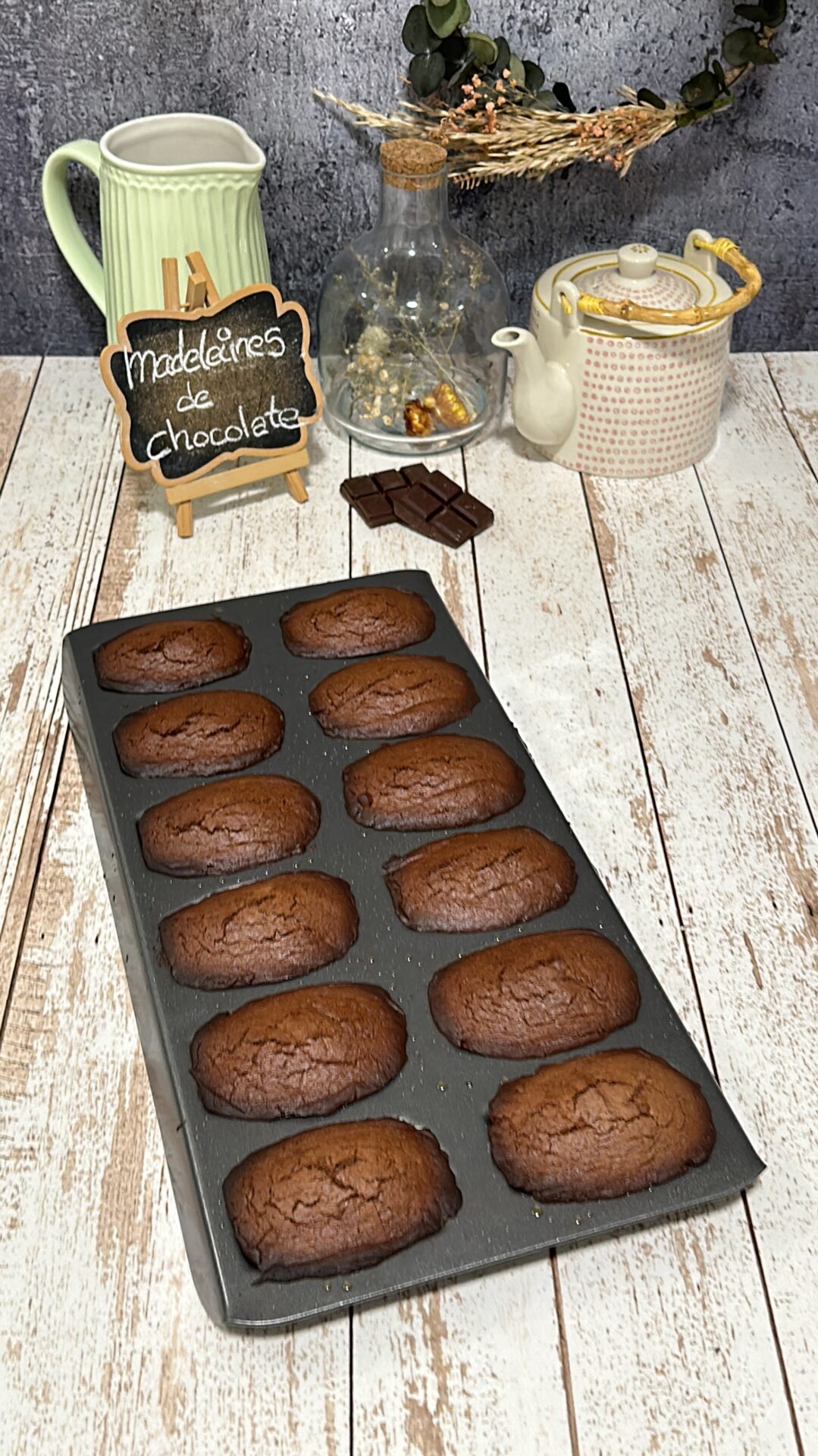 Llevamos las madeleines al horno