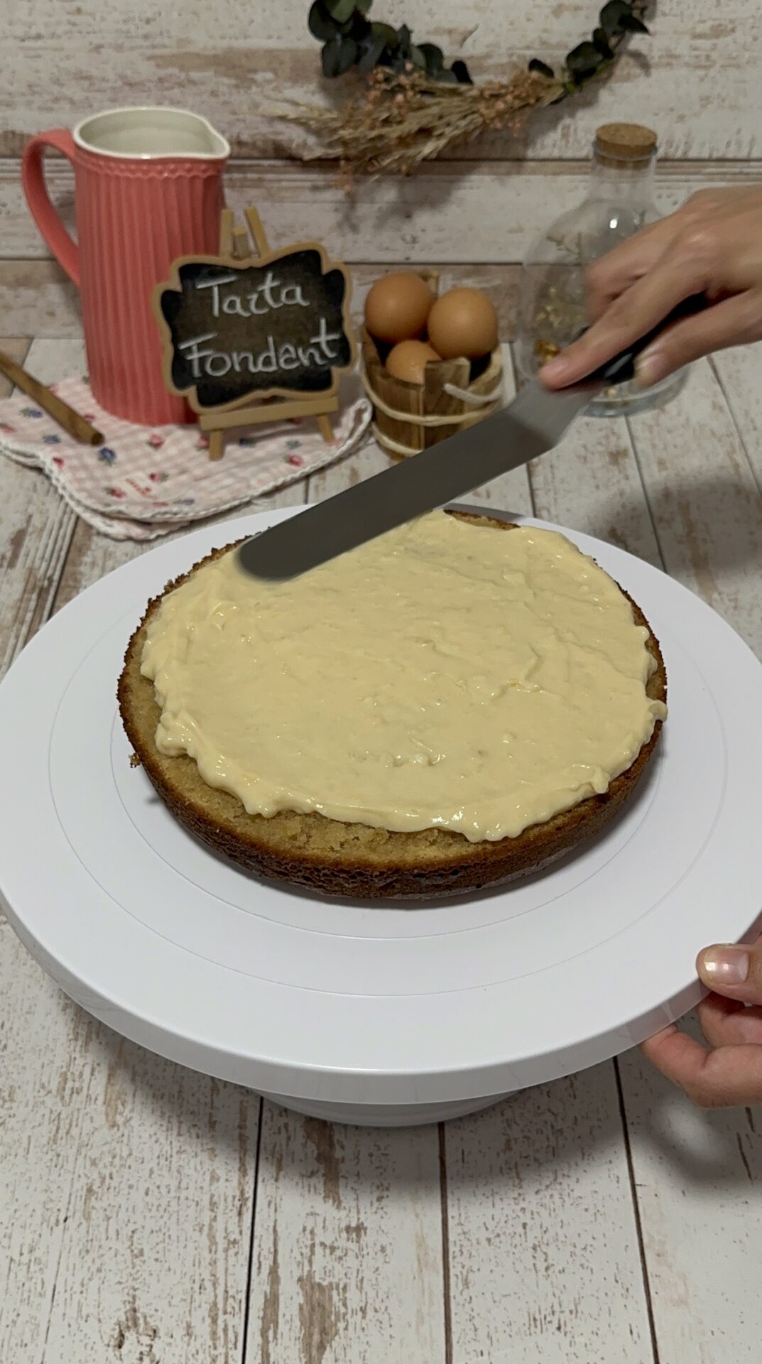 Cubrimos con crema pastelera