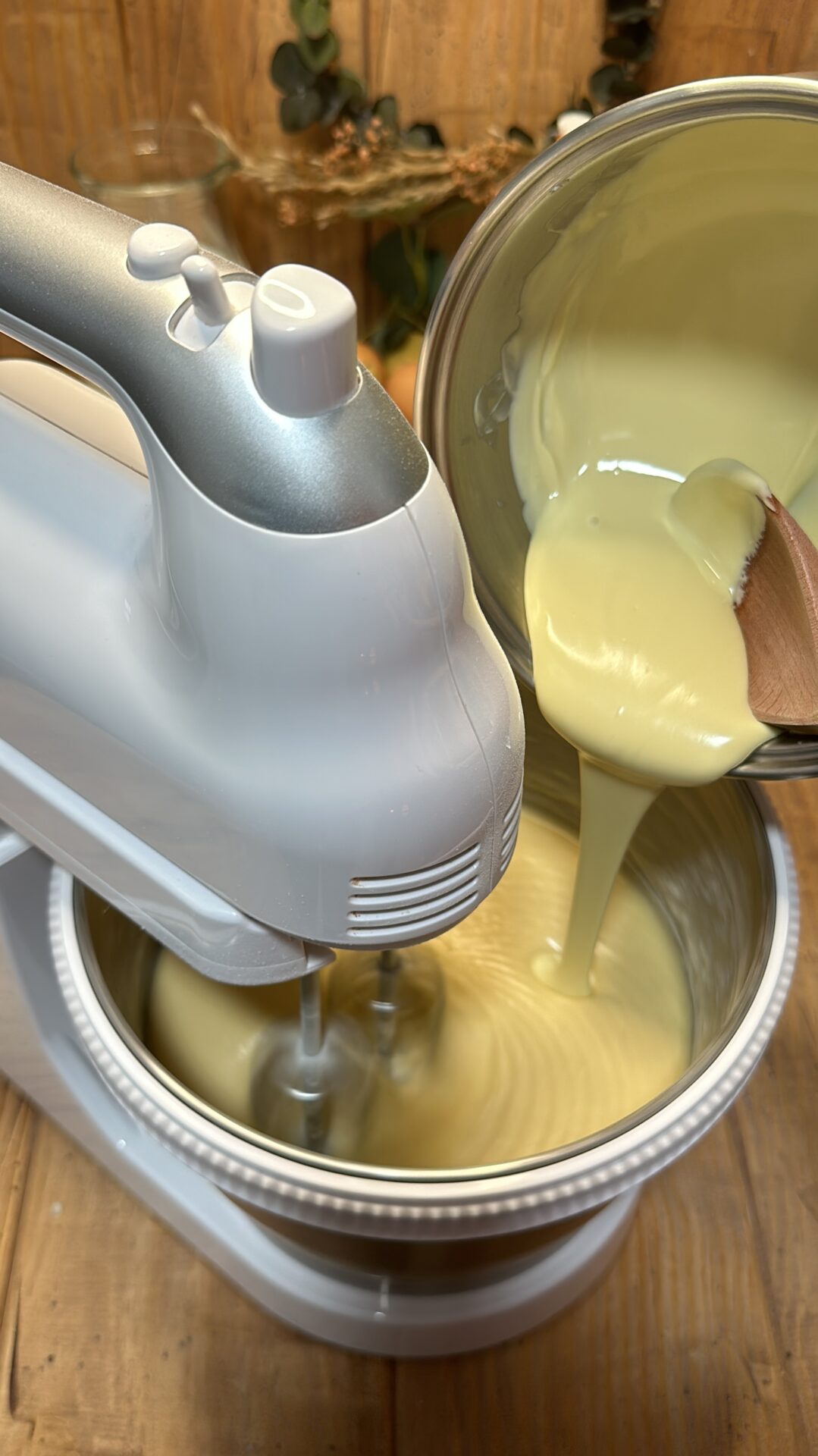 Agregamos el chocolate blanco