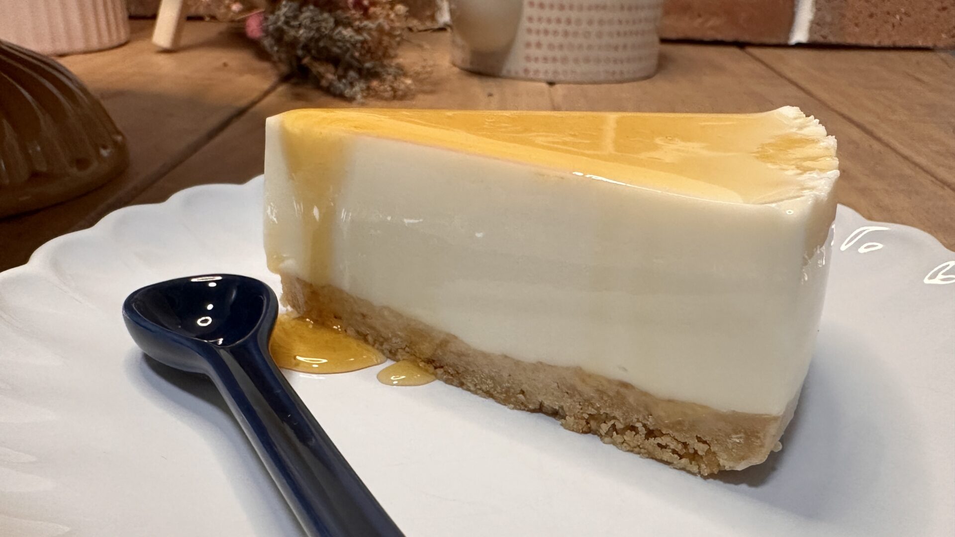 Una porción de nuestra tarta de cuajada