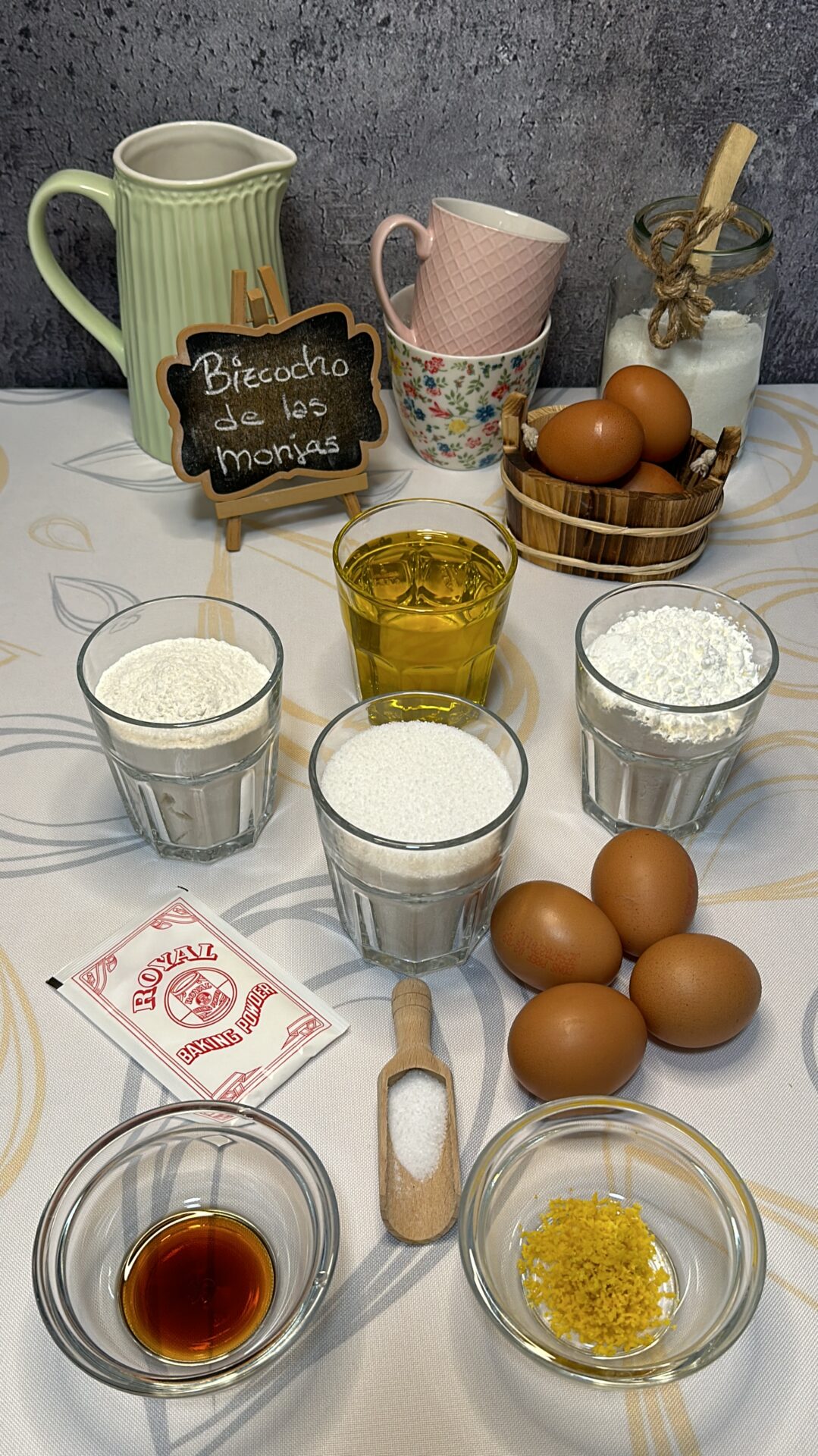 Bizcocho de las monjas_1 Ingredientes de nuestro bizcocho de las monjas