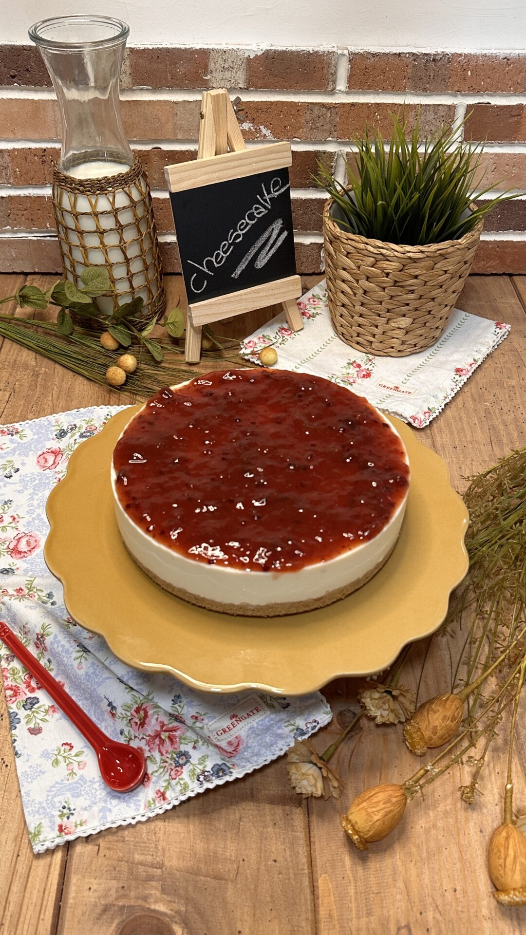 Y ya tenemos nuestra cheesecake finalizada