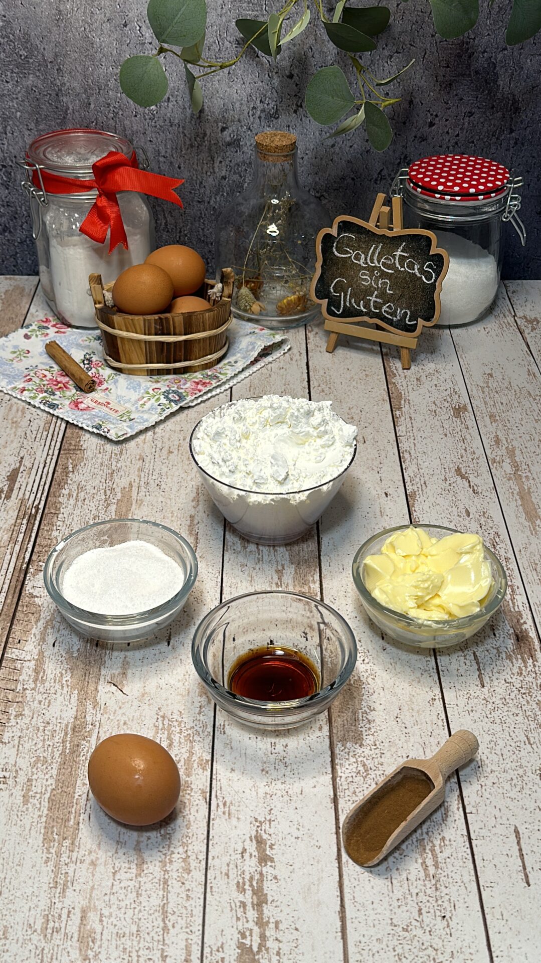 Ingredientes de nuestras galletas sin gluten