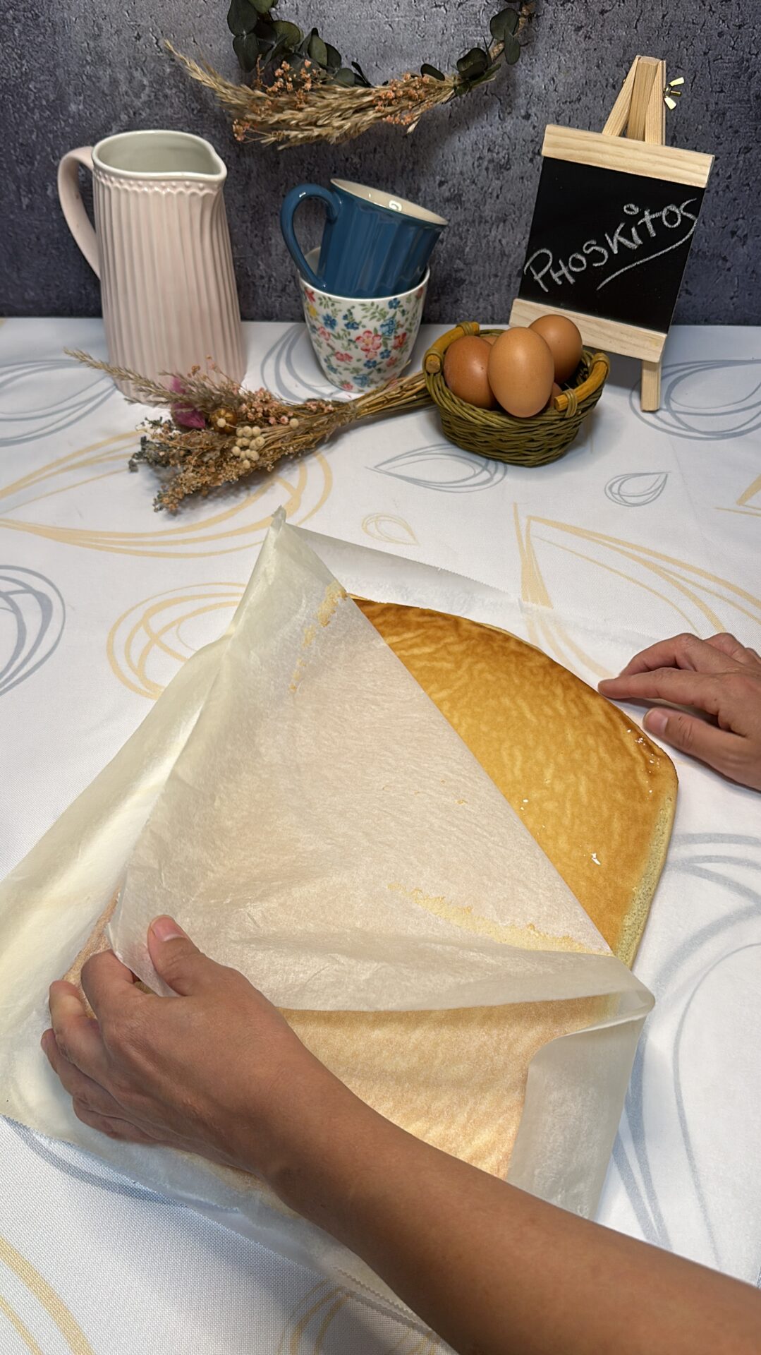 Retiramos el papel de horno