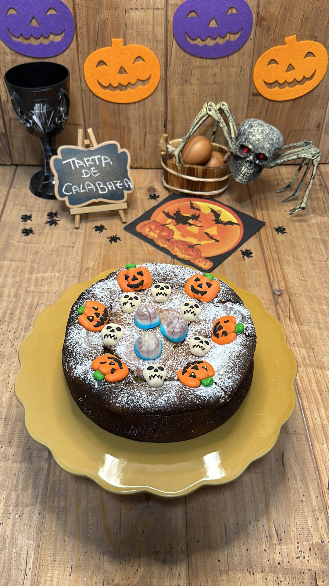 ¡Nuestra tarta de calabaza lista para devorar!