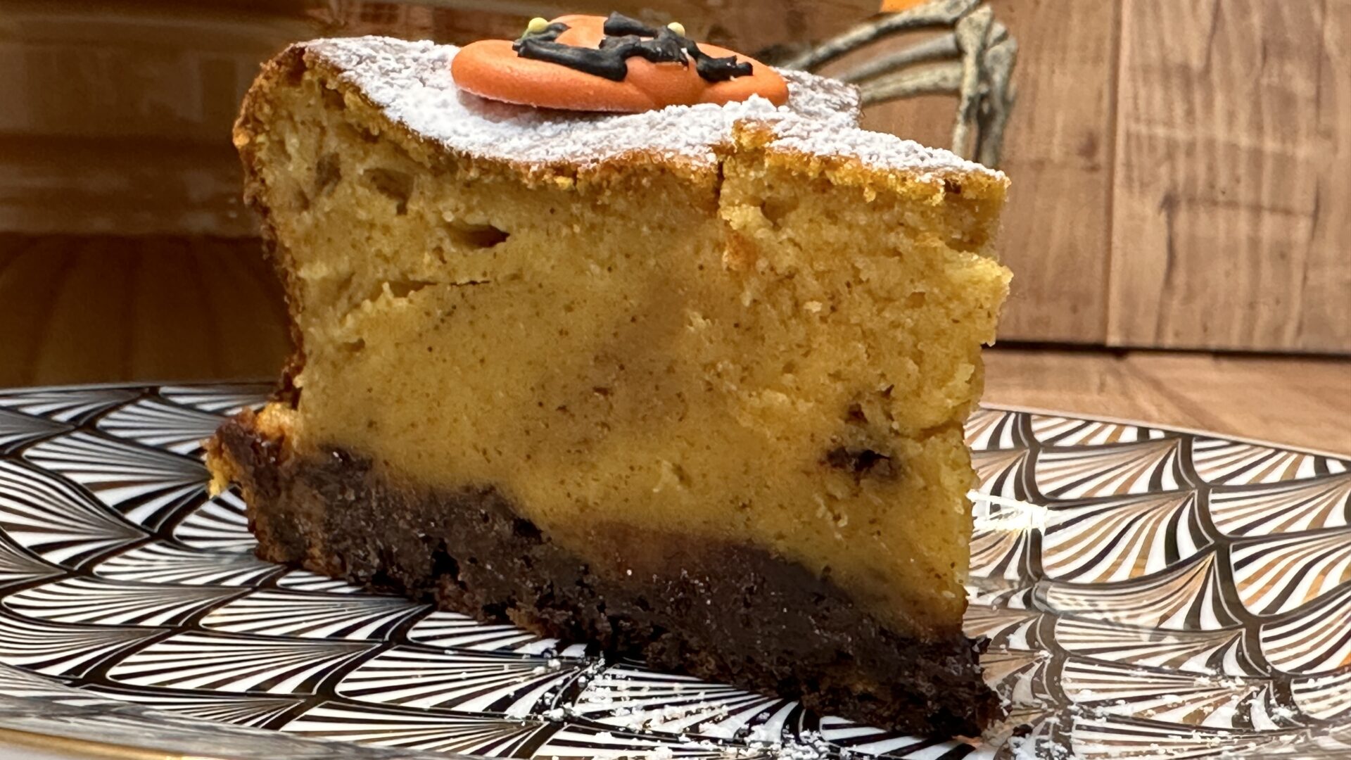 Una porción de nuestra increíble tarta de calabaza