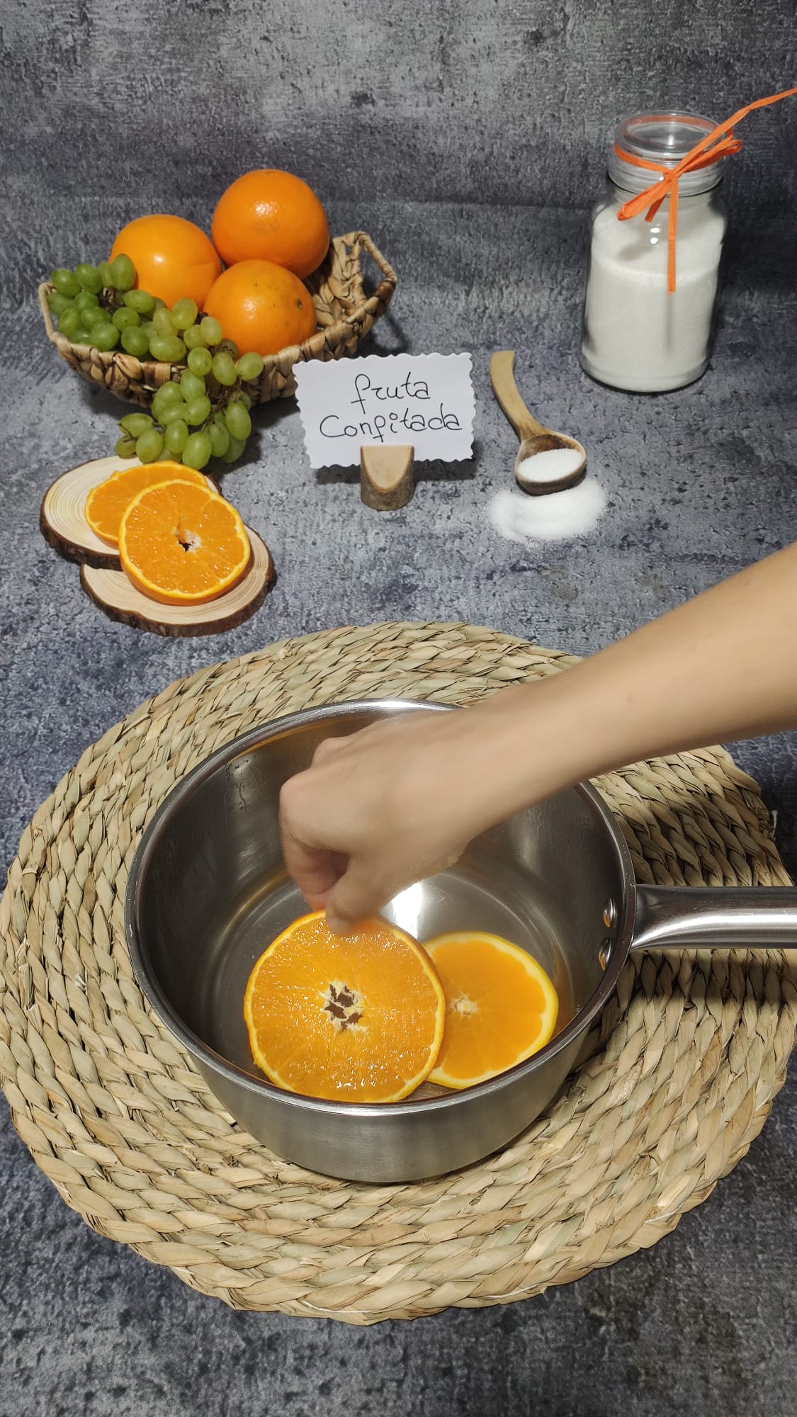 Introducimos las rodajas de naranja