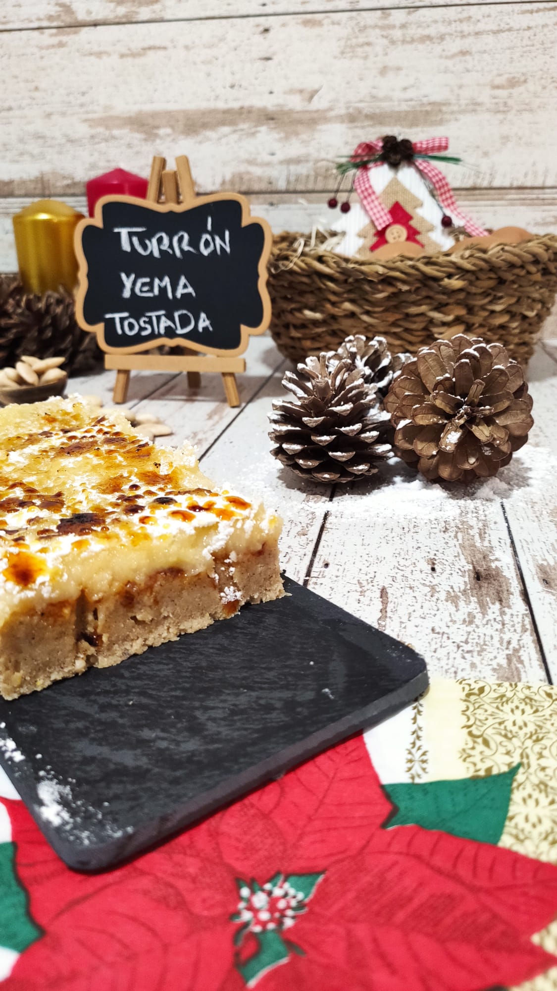 Delicioso turrón de yema tostada