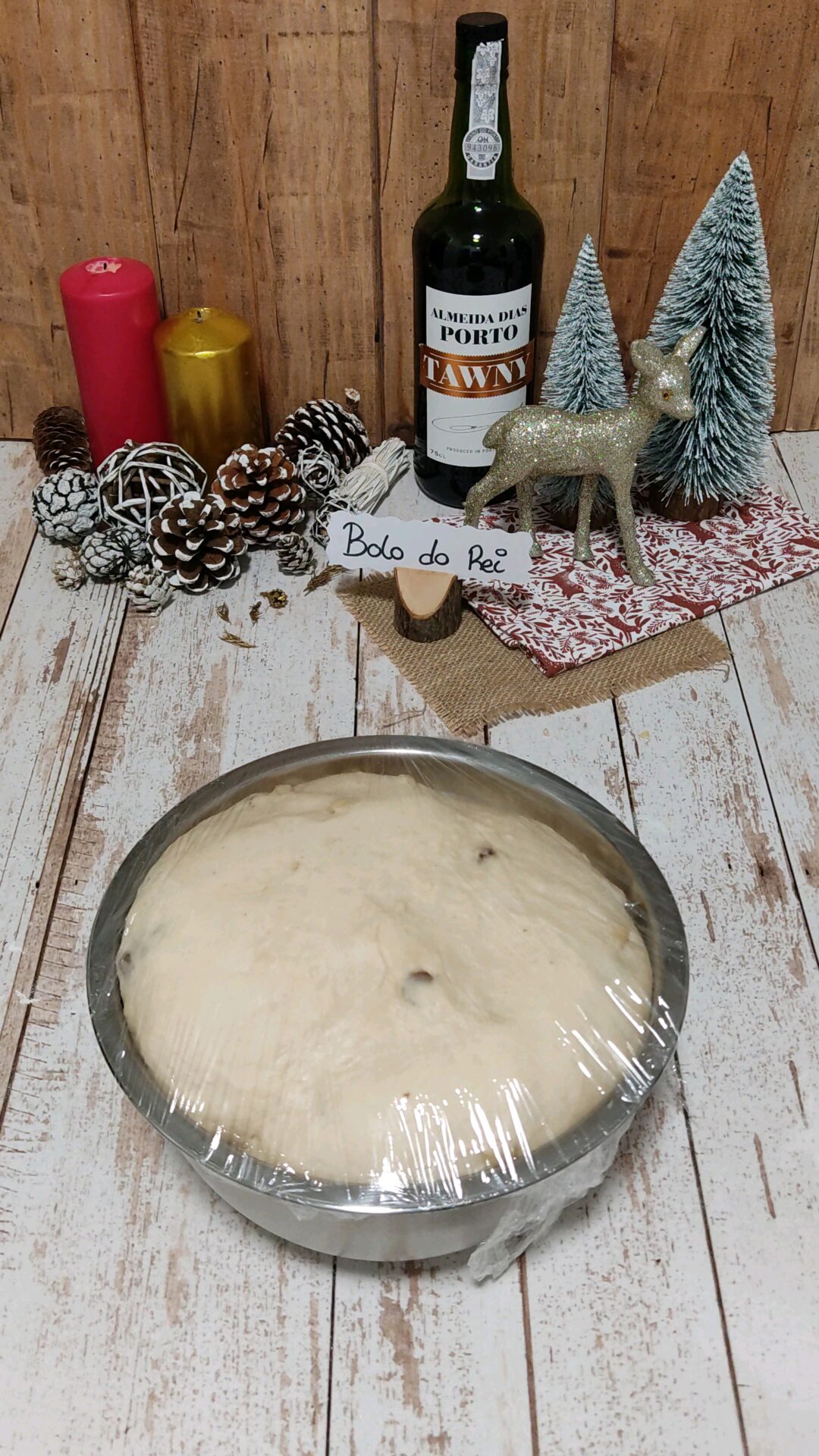 La masa de nuestro bolo de rei tras la segunda fermentación