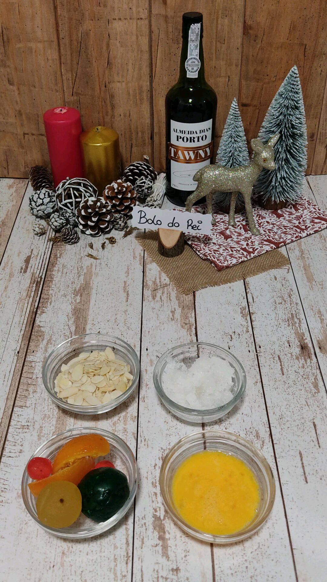 Más ingredientes de nuestro bolo do rei