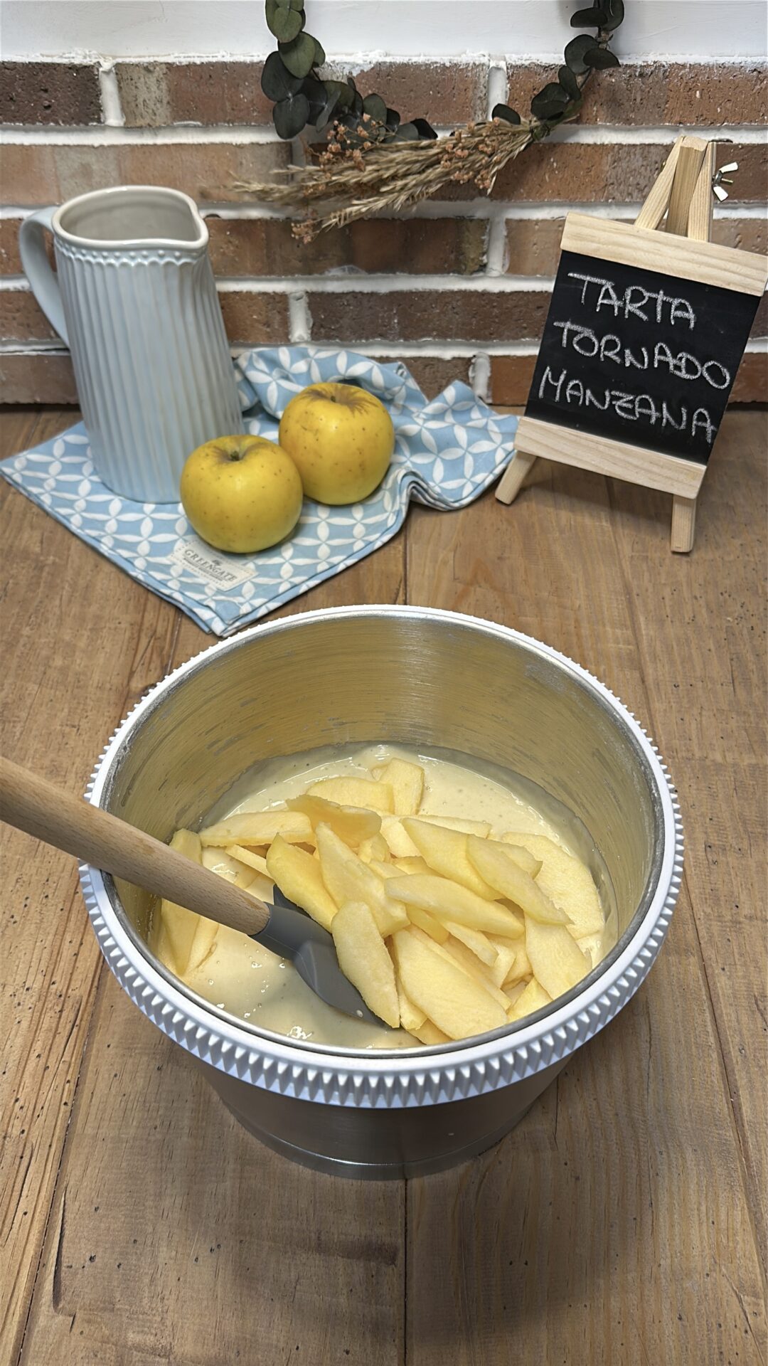 Añadimos las láminas de manzana