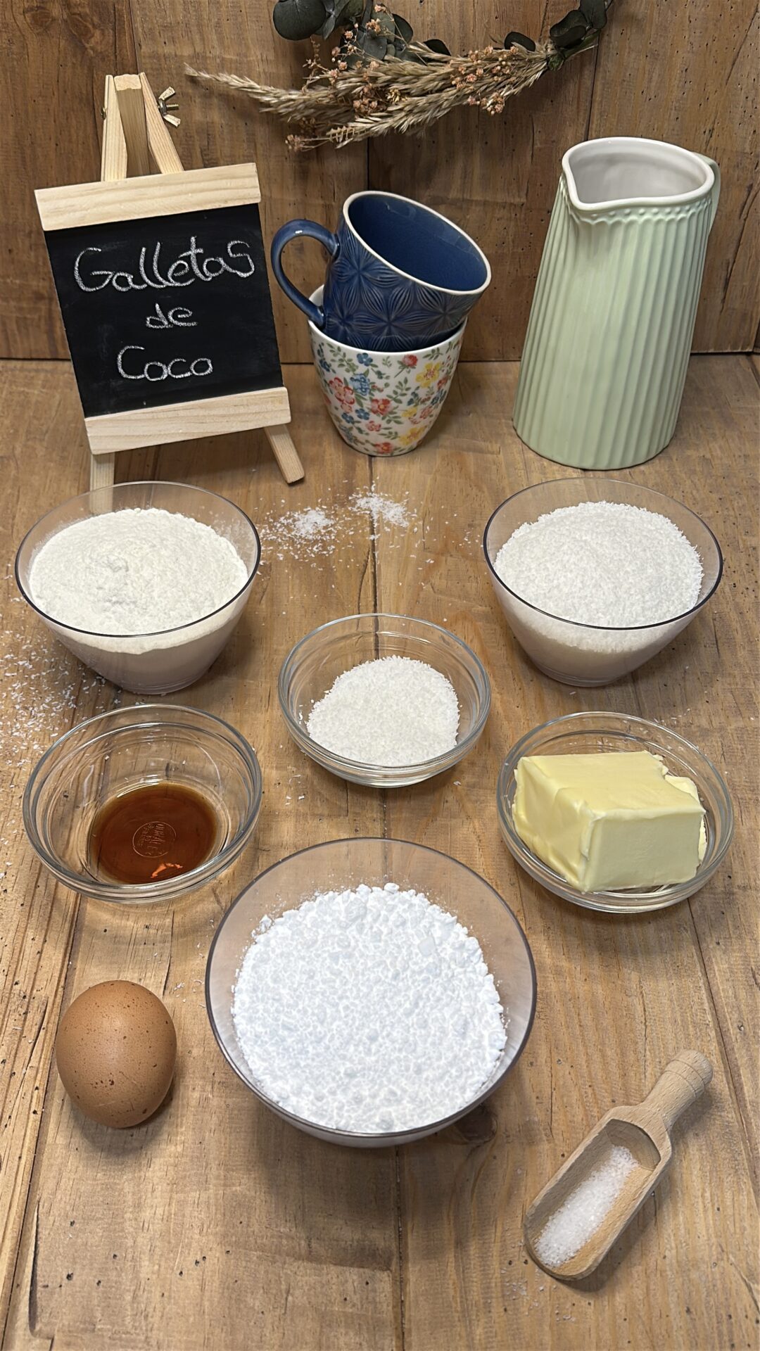 Galletas de coco_1 Ingredientes de nuestras galletas de coco