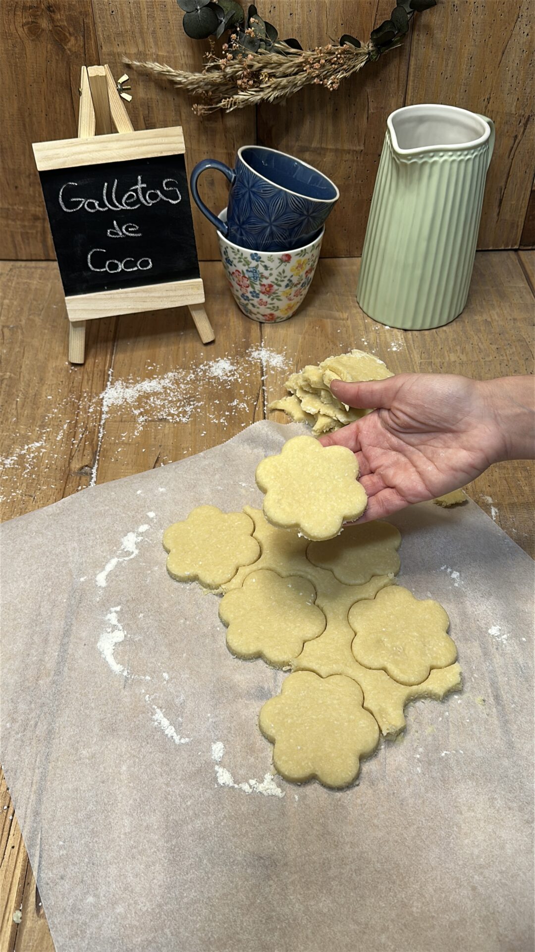 Galletas de coco_16 Aprovechamos toda la masa para hacer más galletas de coco