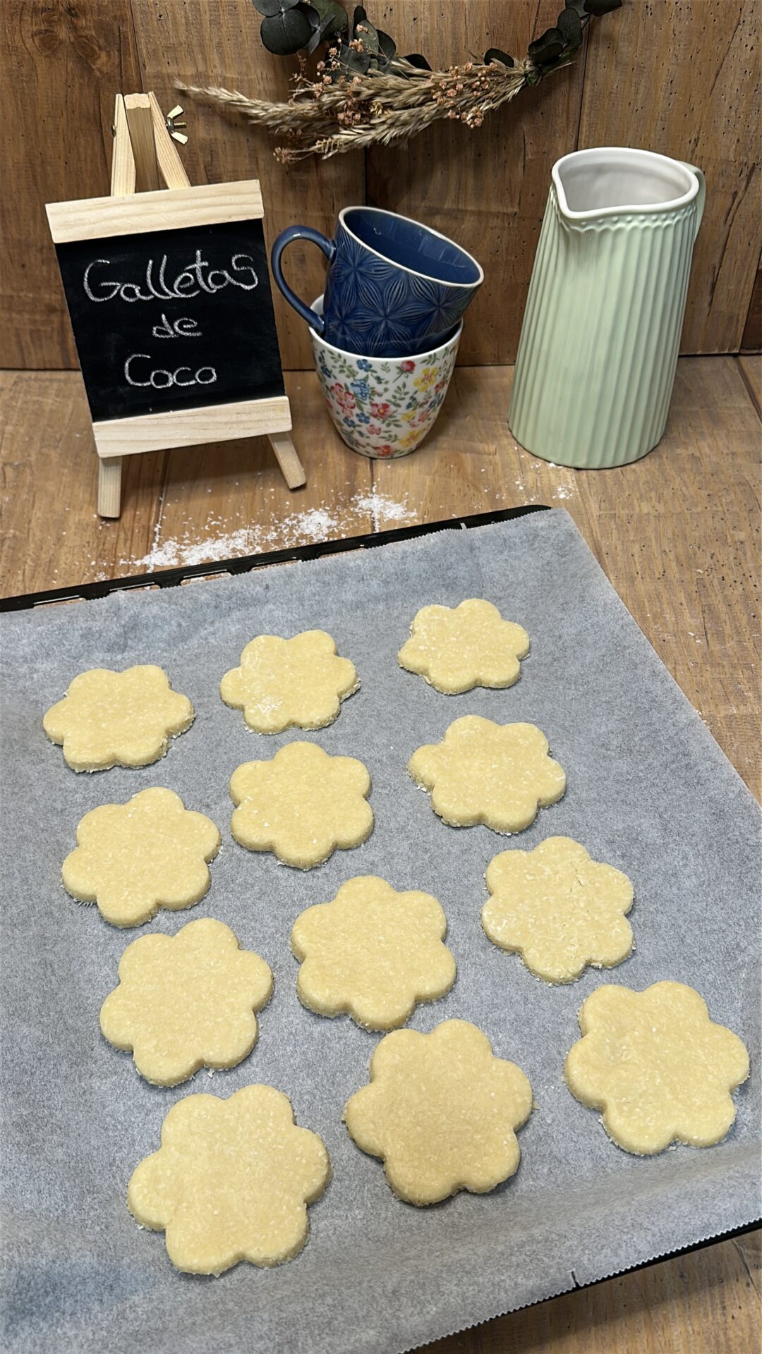 Galletas de coco_17 Llevamos las galletas de coco a una bandeja de horno