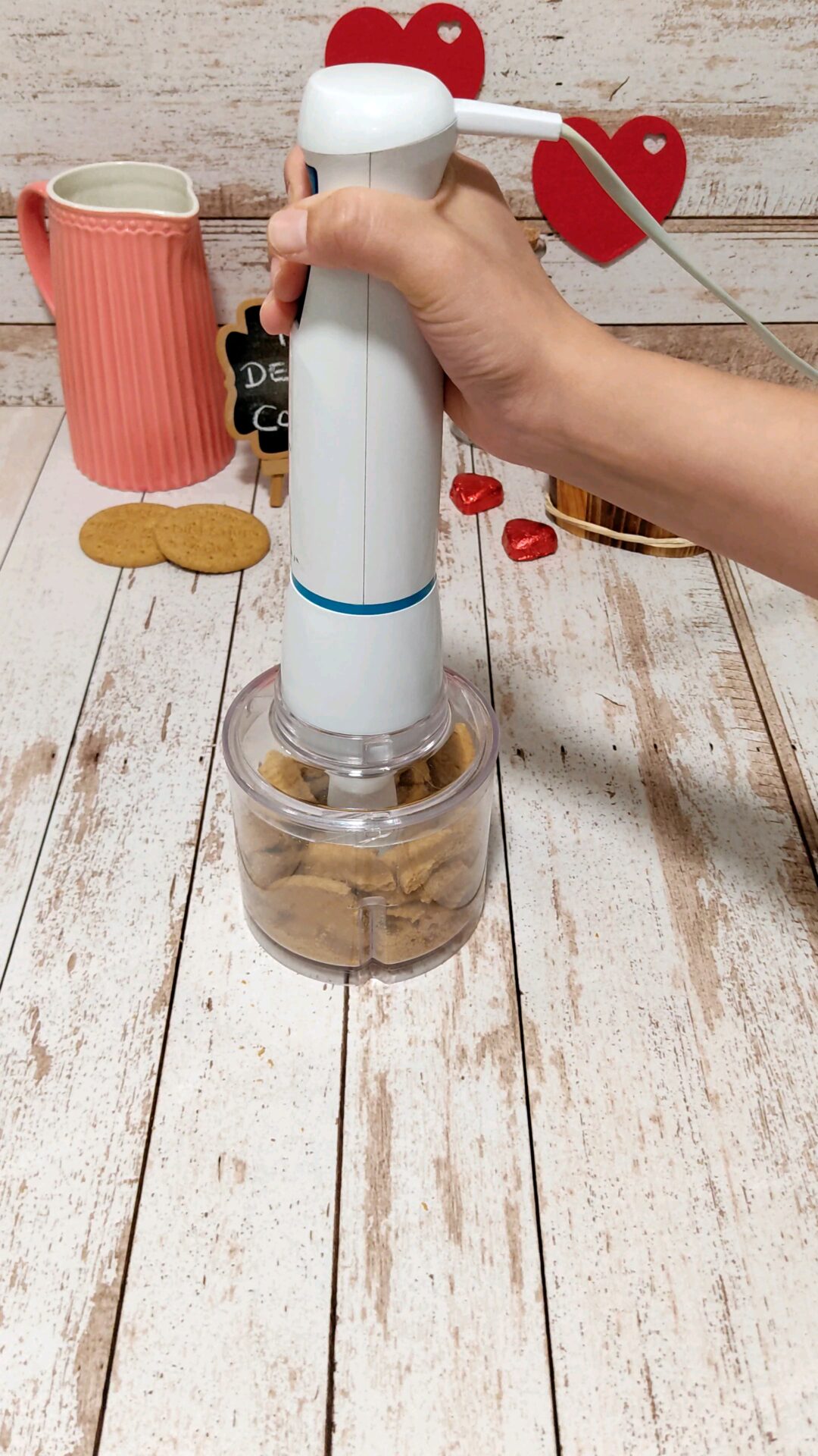 Llevamos las galletas a la picadora