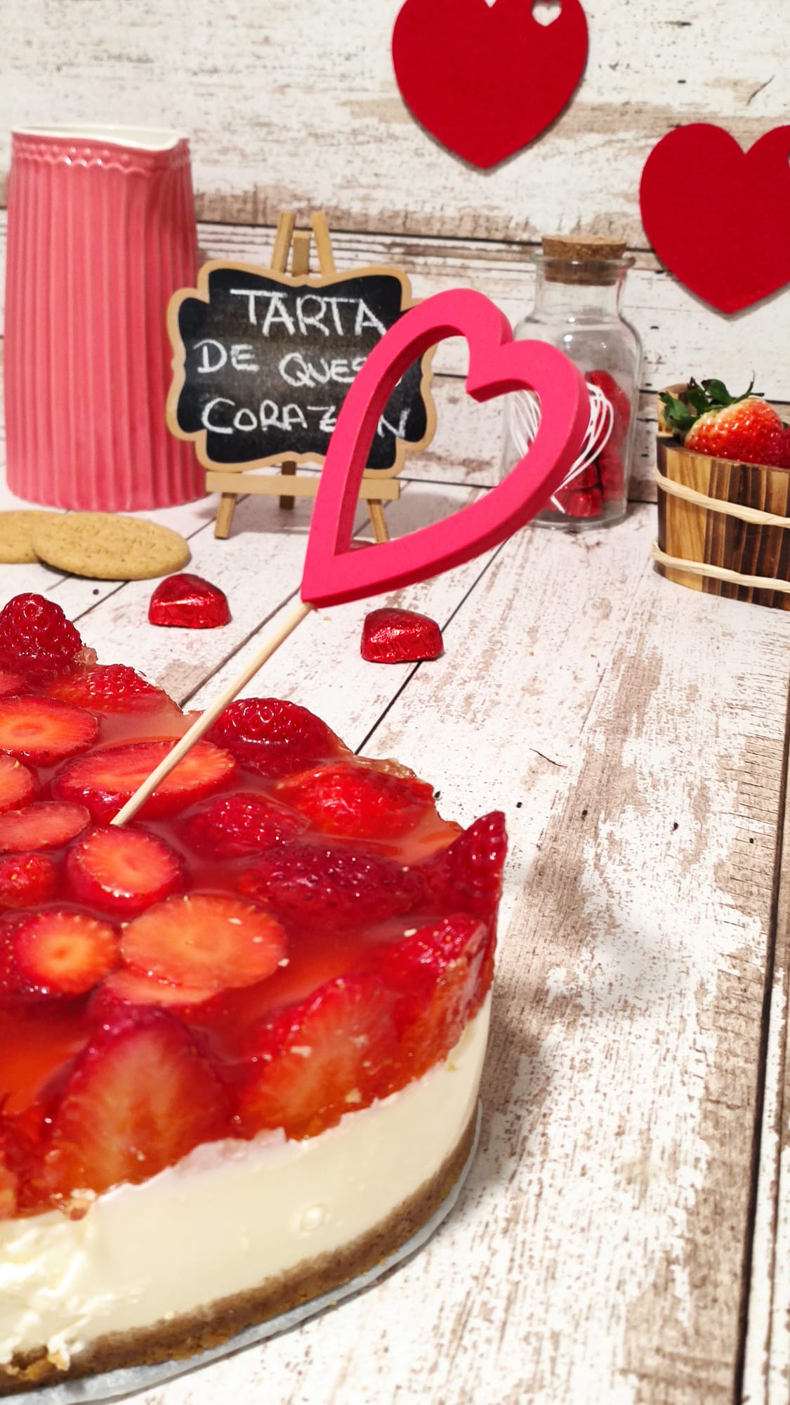 Atrévete con nuestra tarta corazón de queso