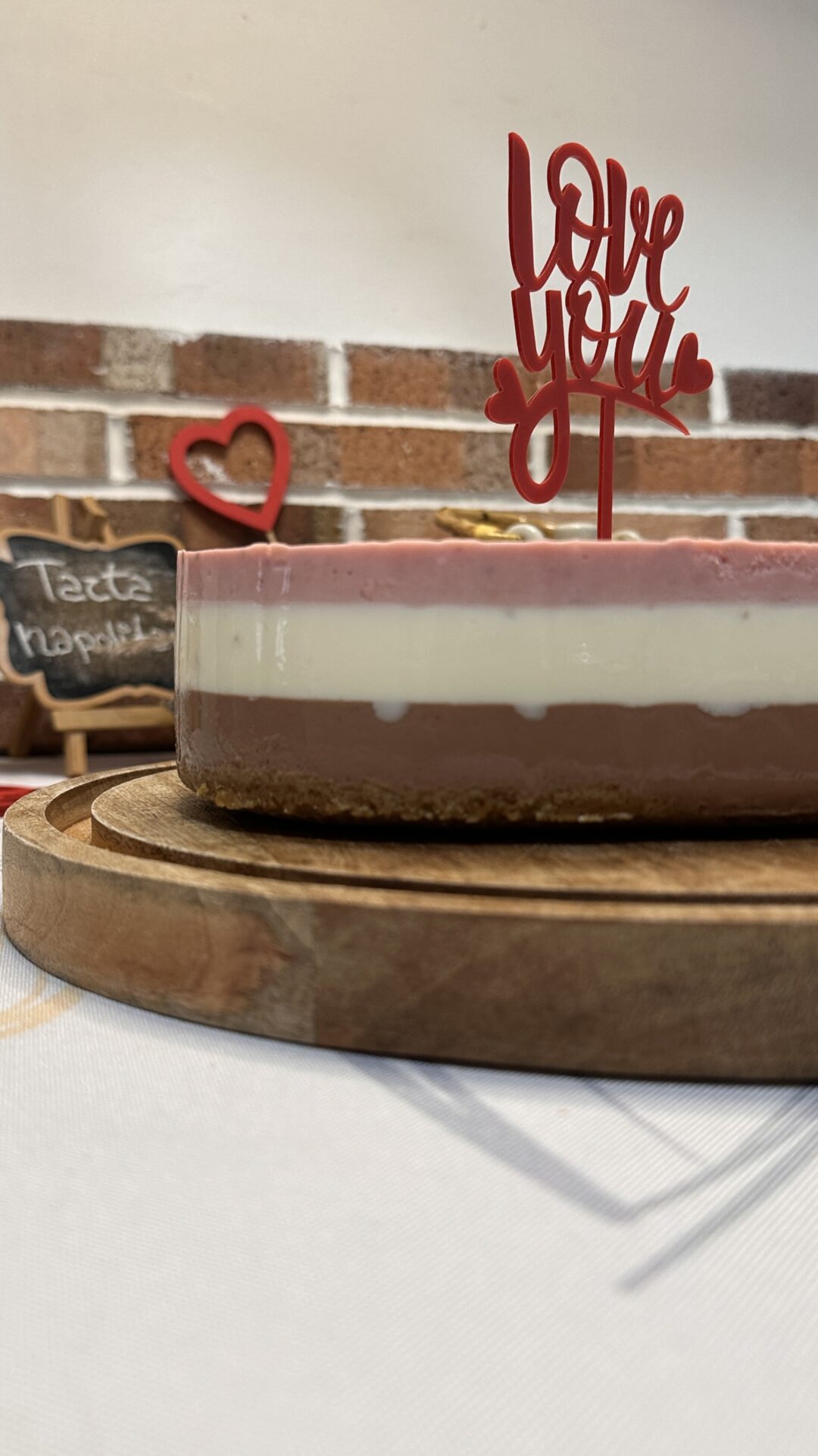 Dulce y suave tarta napolitana