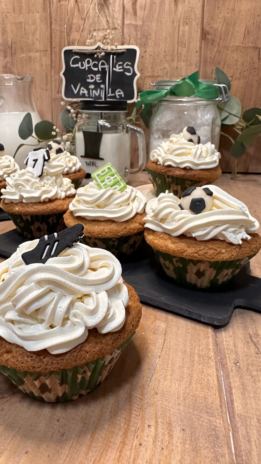 Divertidos y deliciosos cupcakes de vainilla
