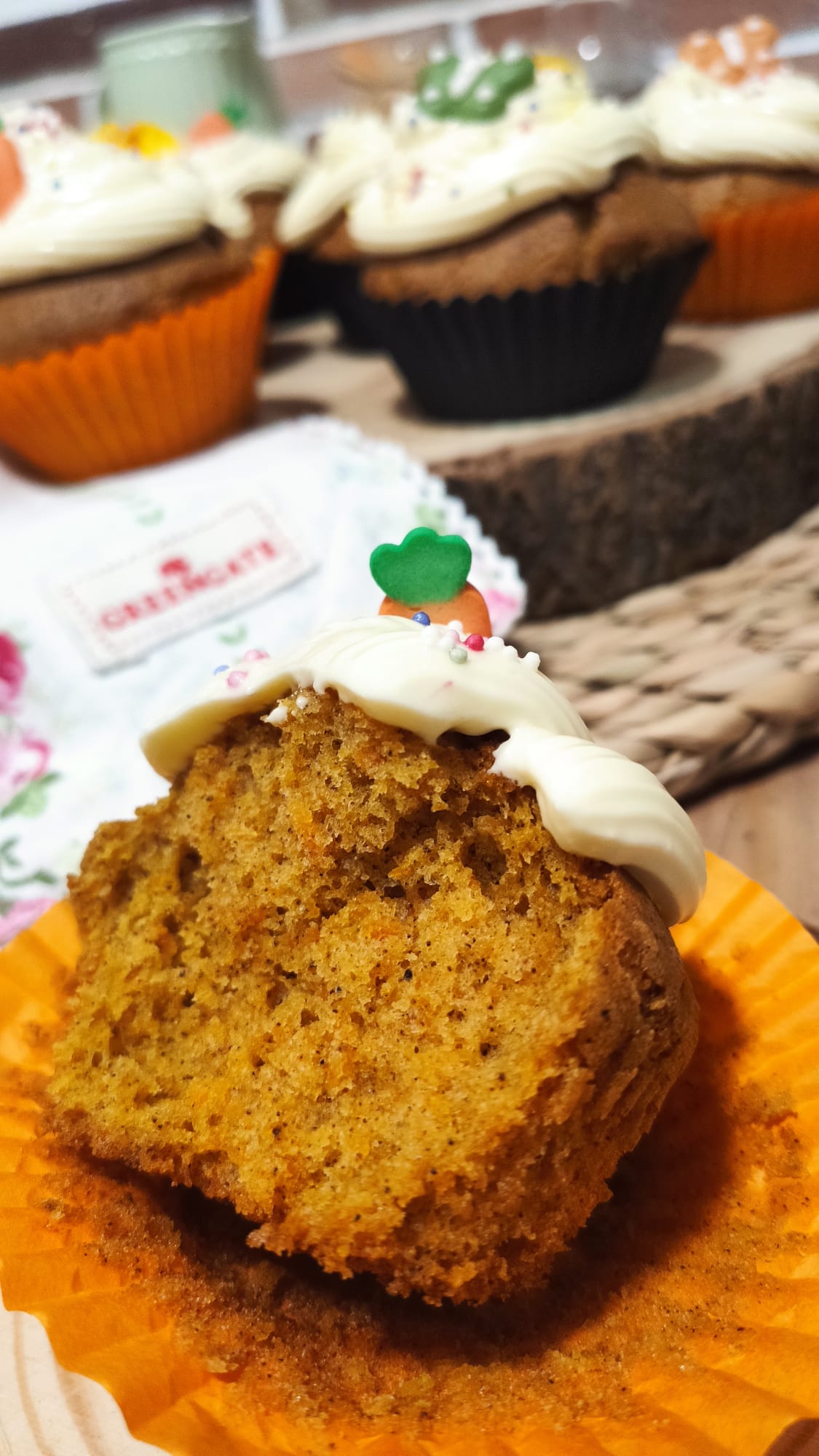 Atrévete con nuestros cupcakes de zanahoria sin gluten