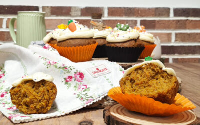 Cupcakes de zanahoria sin gluten