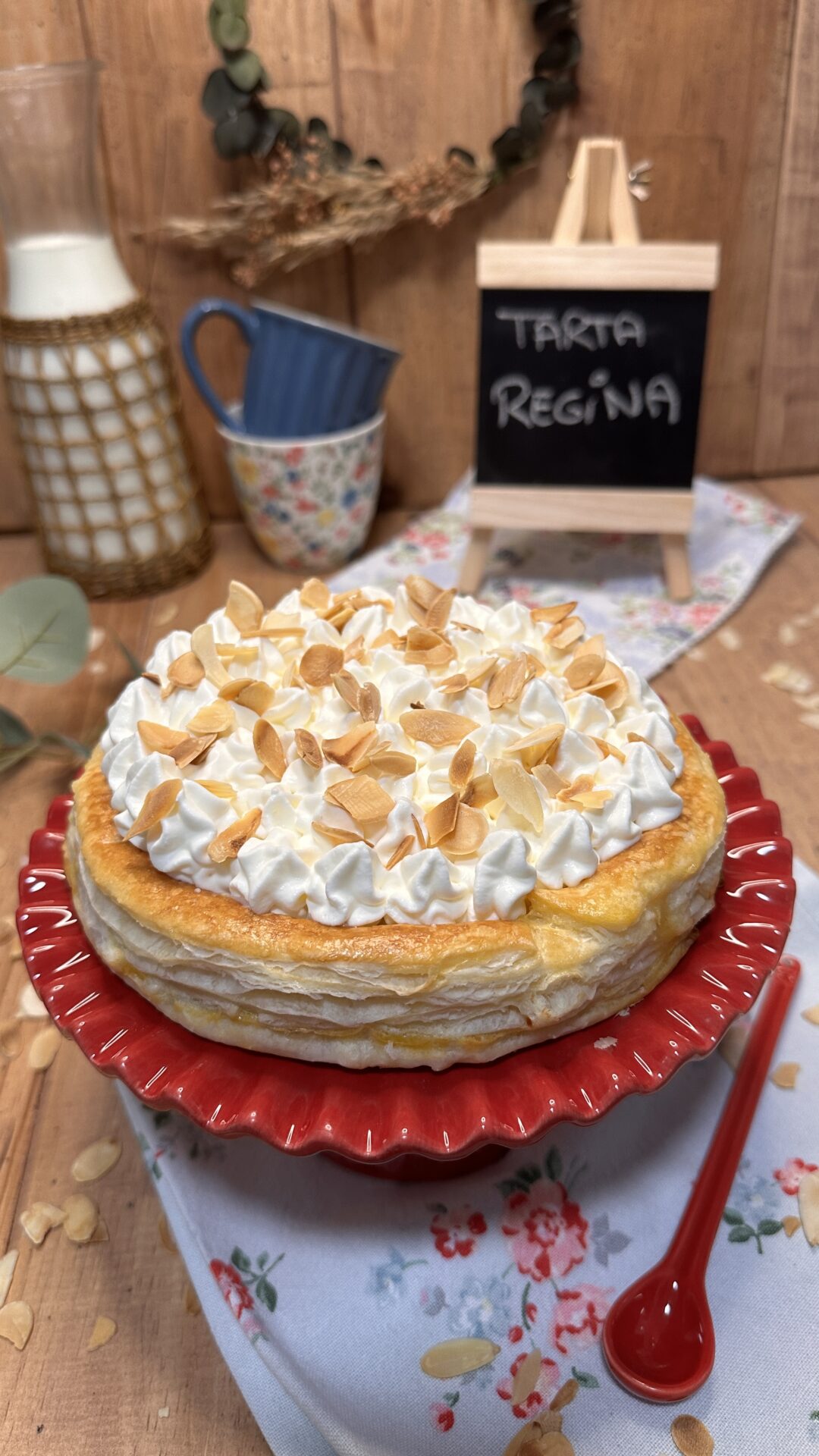 Cremosa, dulce y suave tarta Regina