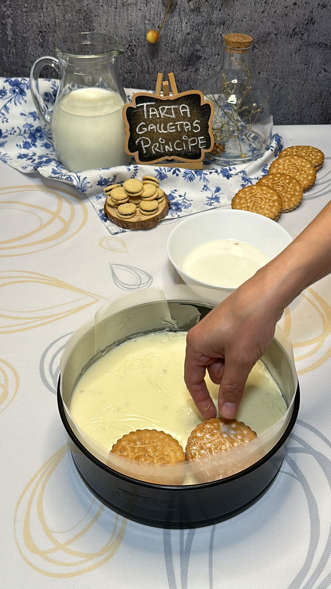 Y una capa de galletas Príncipe