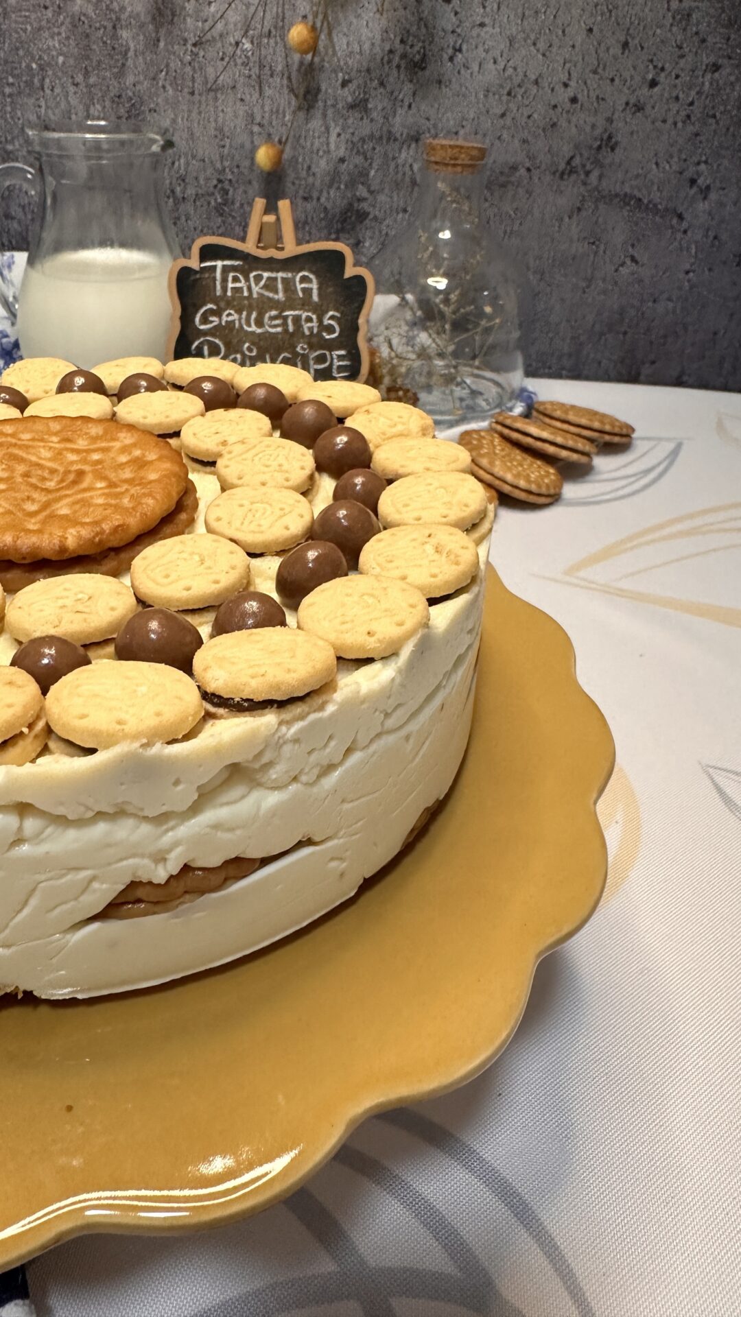 Deliciosa tarta de galletas Príncipe para el papá más especial