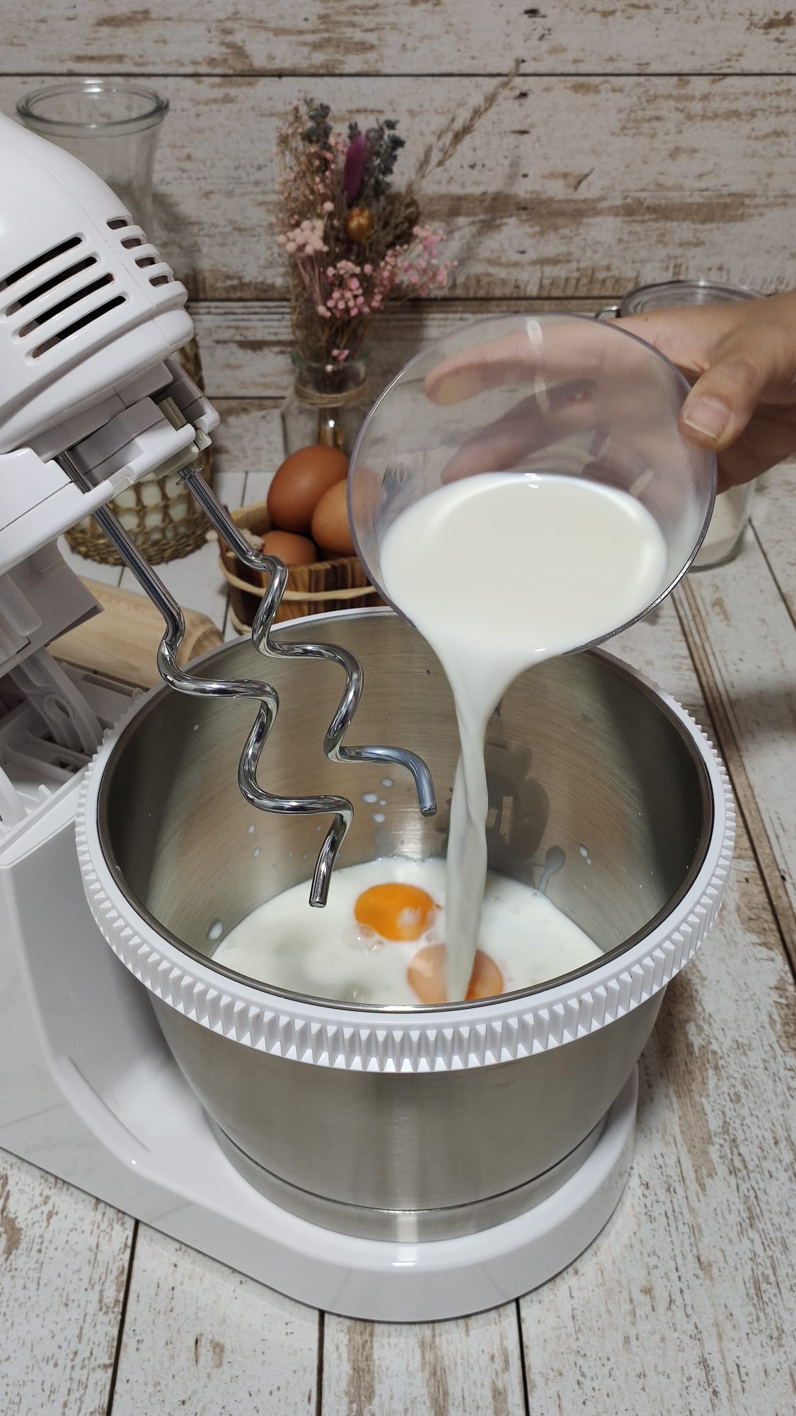 Incorporamos la leche