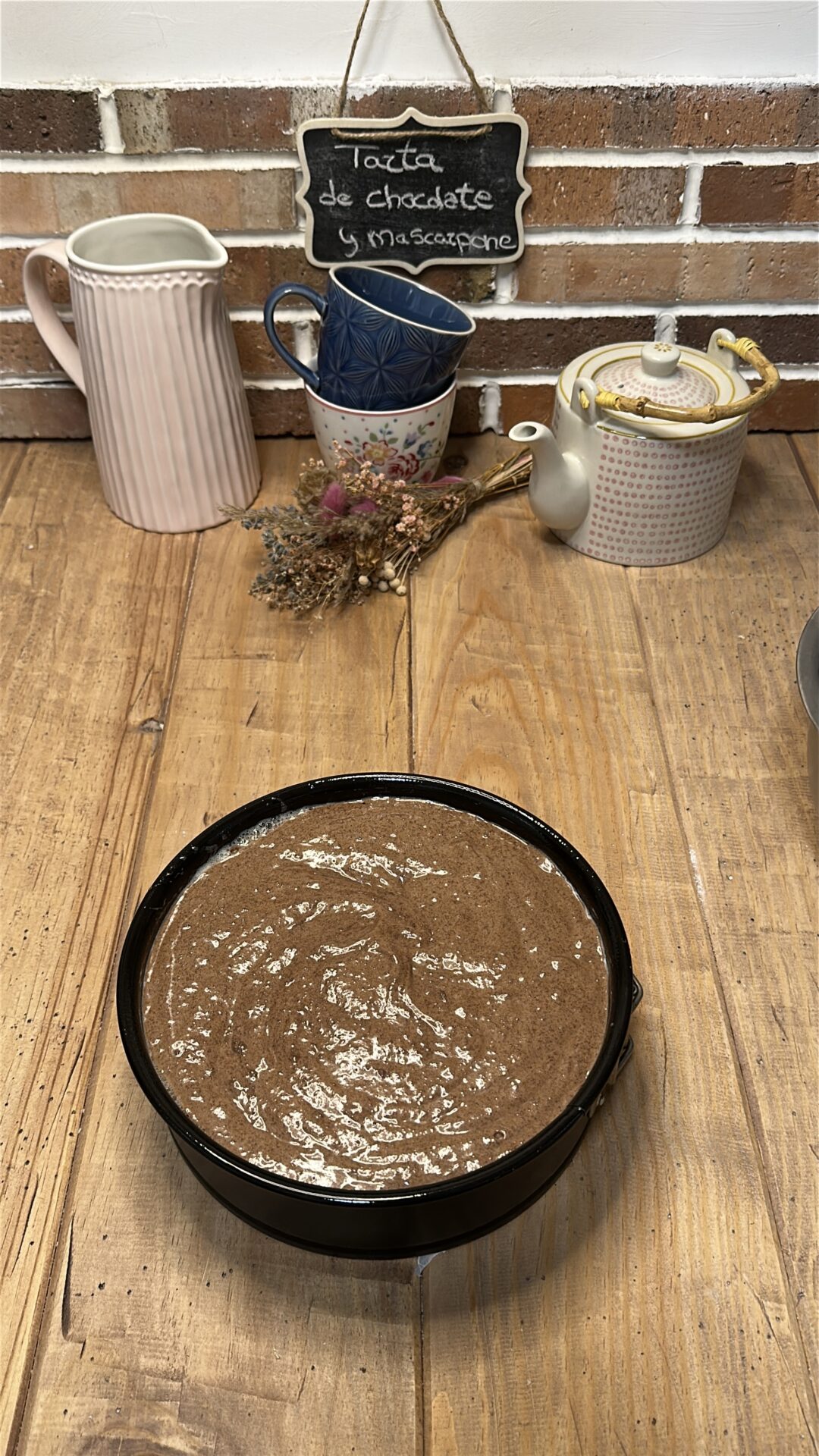 Tarta de chocolate y mascarpone_12 Llevamos la mezcla al molde