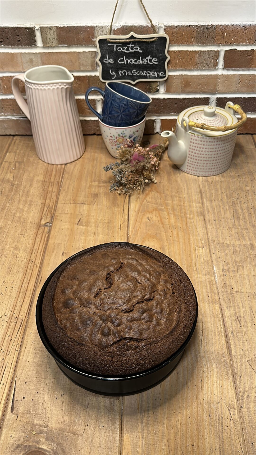 Tarta de chocolate y mascarpone_13 El bizcocho de nuestra tarta de chocolate y mascarpone