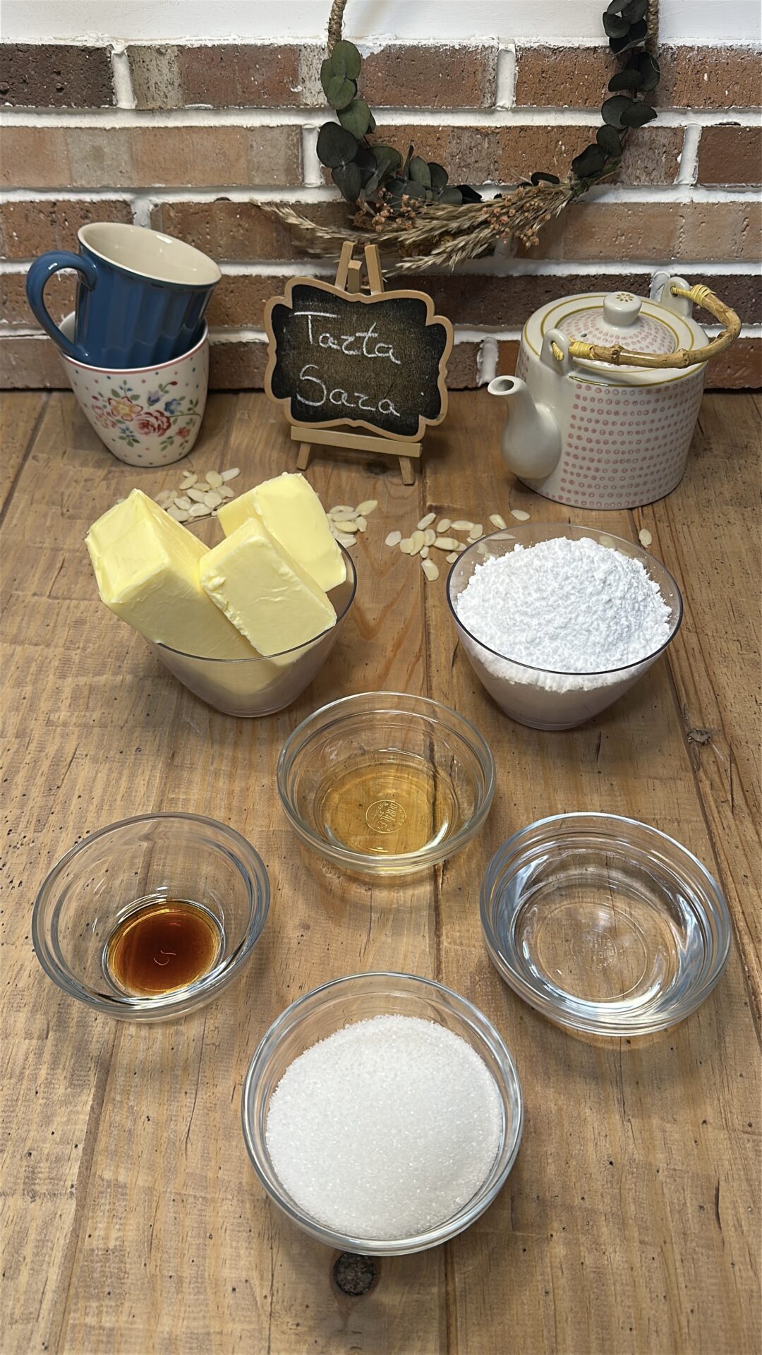 Imagen 1 Ingredientes de nuestra tarta Sara