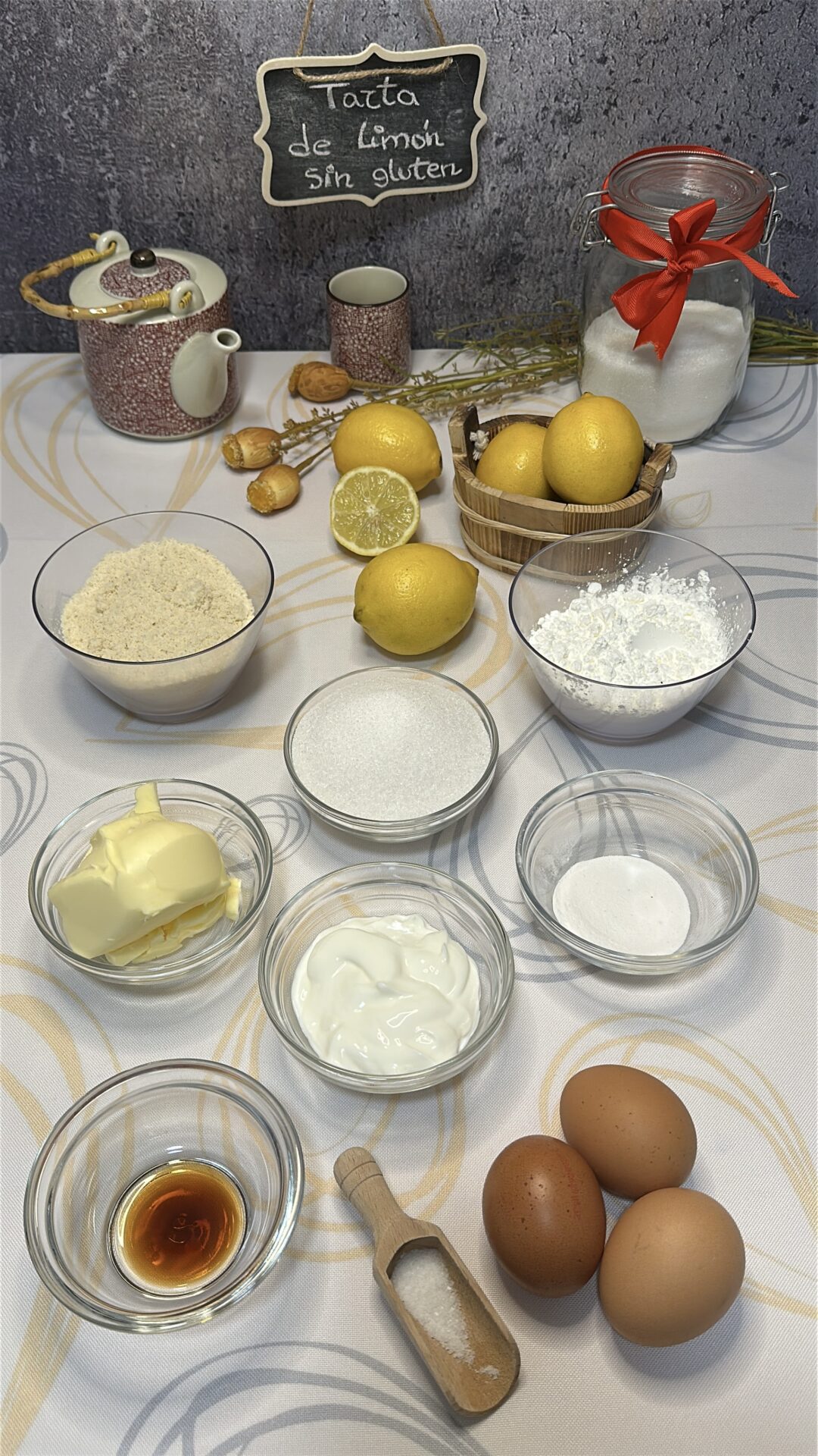 Tarta de limón sin gluten_1 Ingredientes de nuestra tarta de limón sin gluten