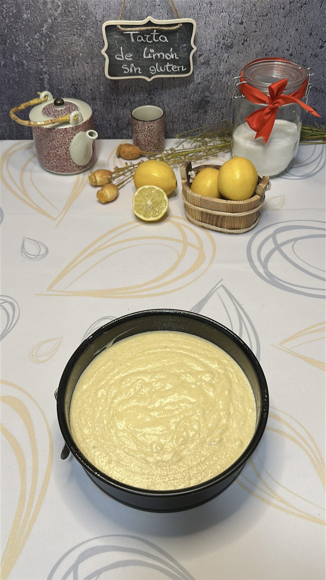 Tarta de limón sin gluten_15 Nuestra tarta de limón sin gluten preparada para hornear