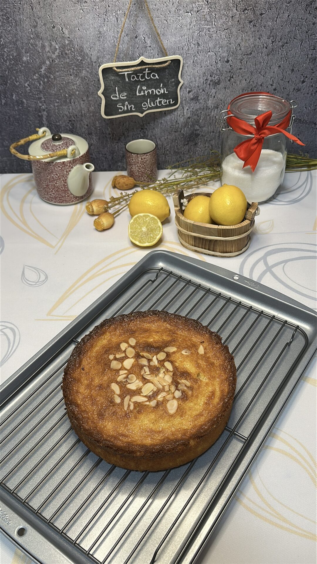 Tarta de limón sin gluten_18 Dejamos enfriar sobre una rejilla