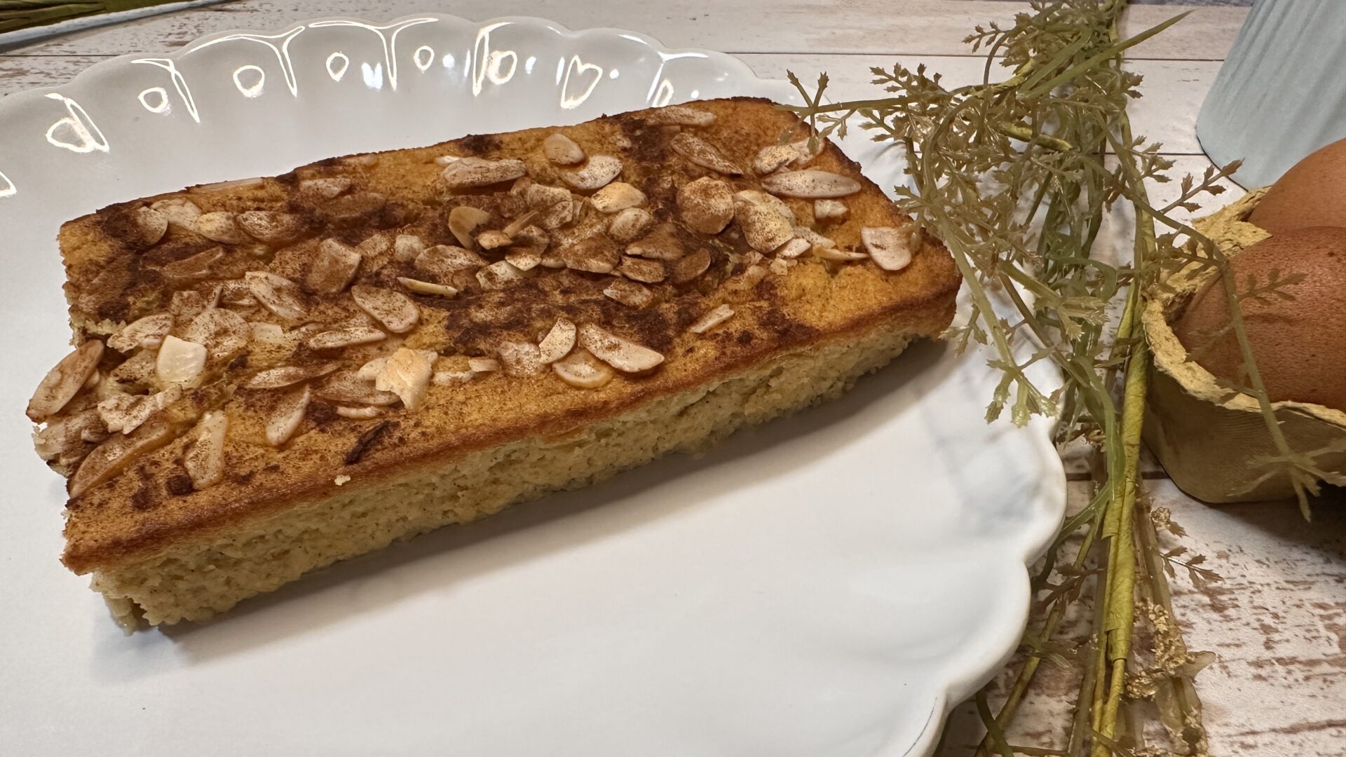 Delicioso y sanísimo bizcocho de manzana fit de Toledo en Dulce