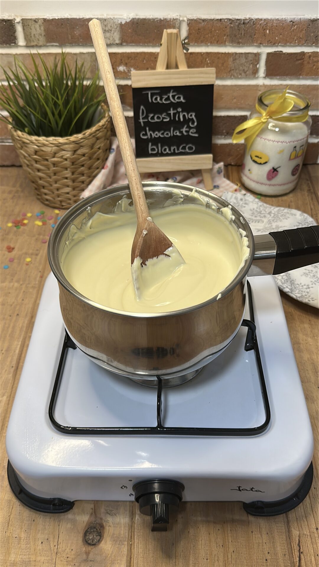 Nuestro chocolate blanco fundido