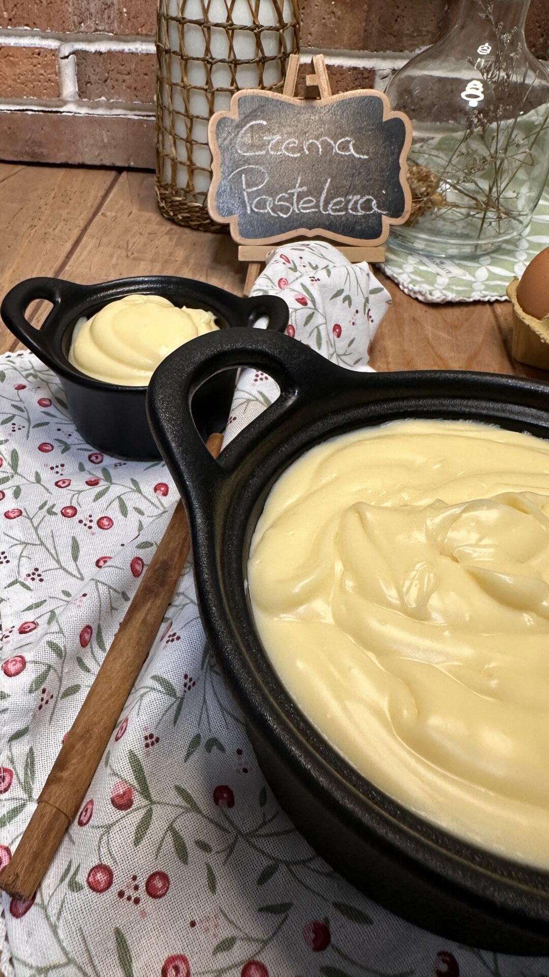 Deliciosa y exquisita crema pastelera