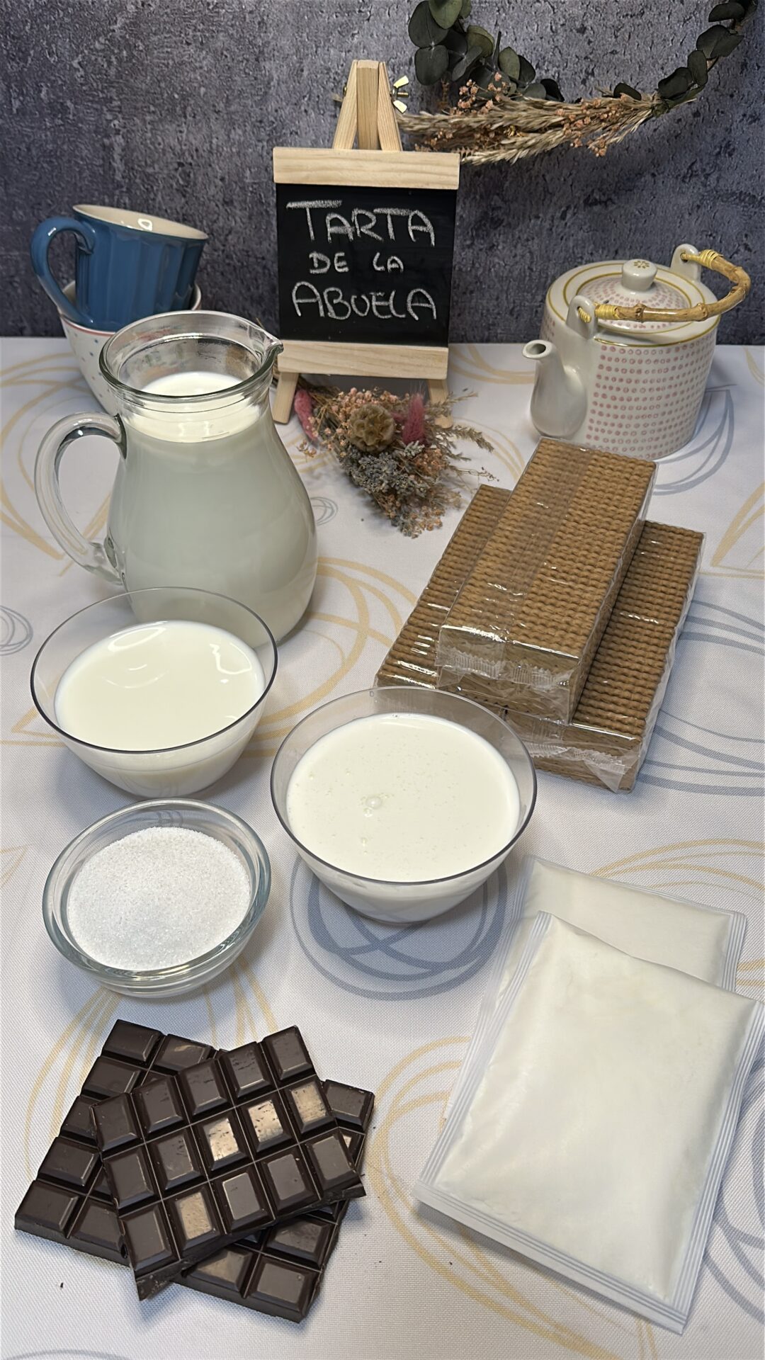 Ingredientes de nuestra tarta de la abuela