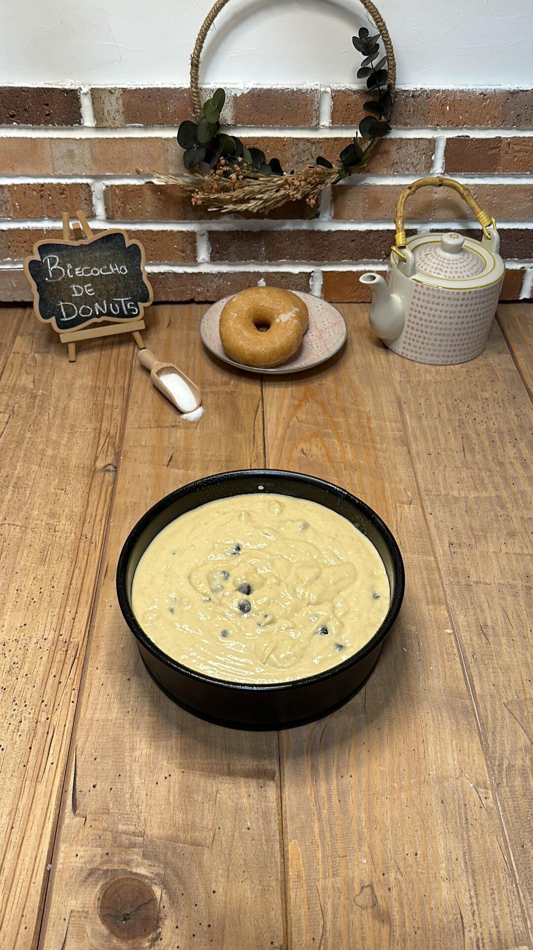 Y llevamos nuestro bizcocho de Donuts al horno