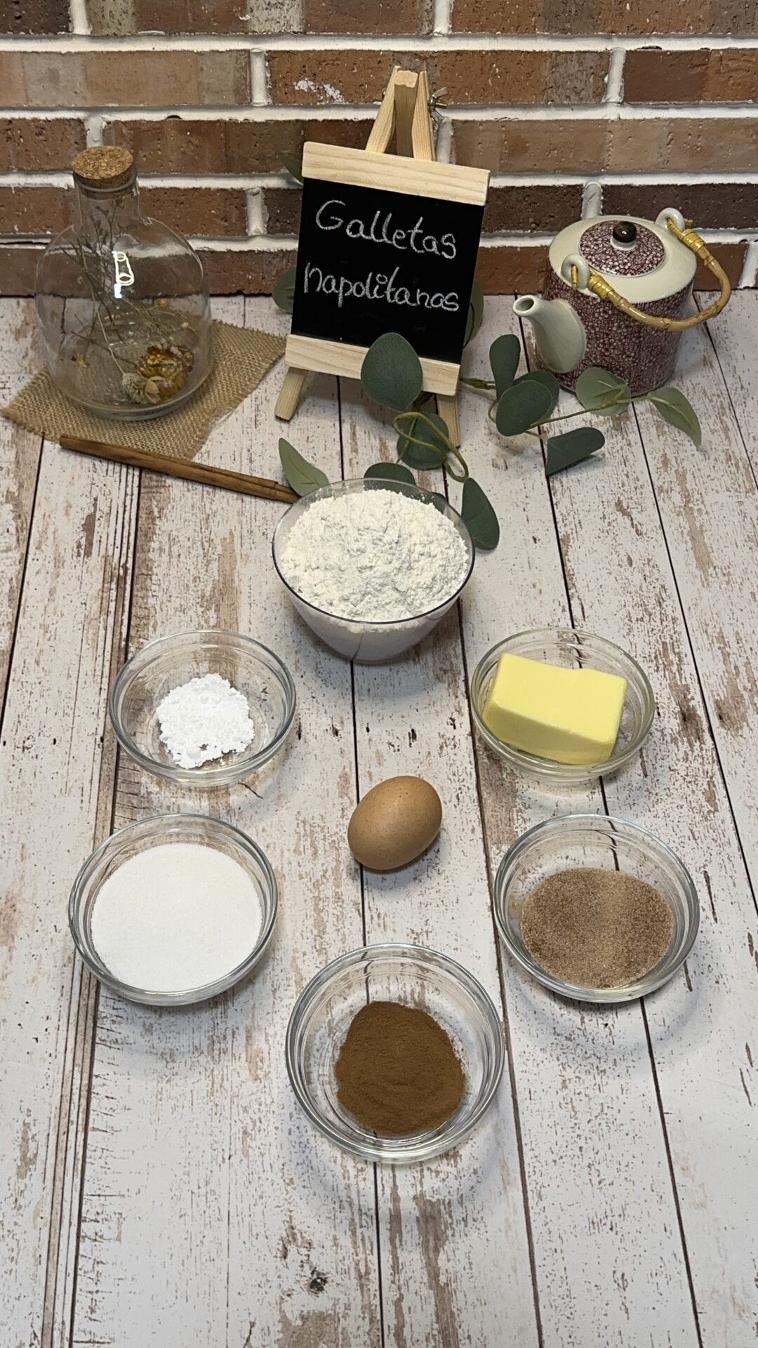 Ingredientes de nuestras galletas napolitanas