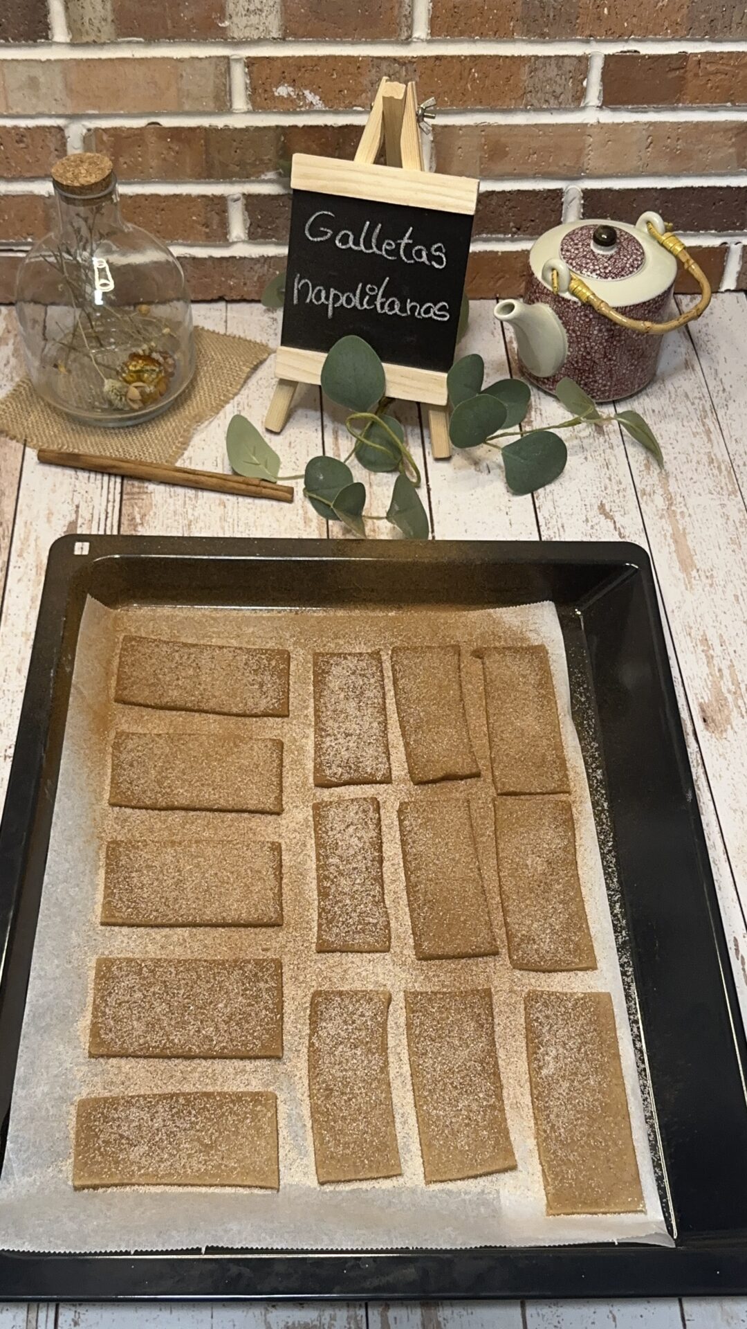 Nuestras galletas napolitanas preparadas para hornear
