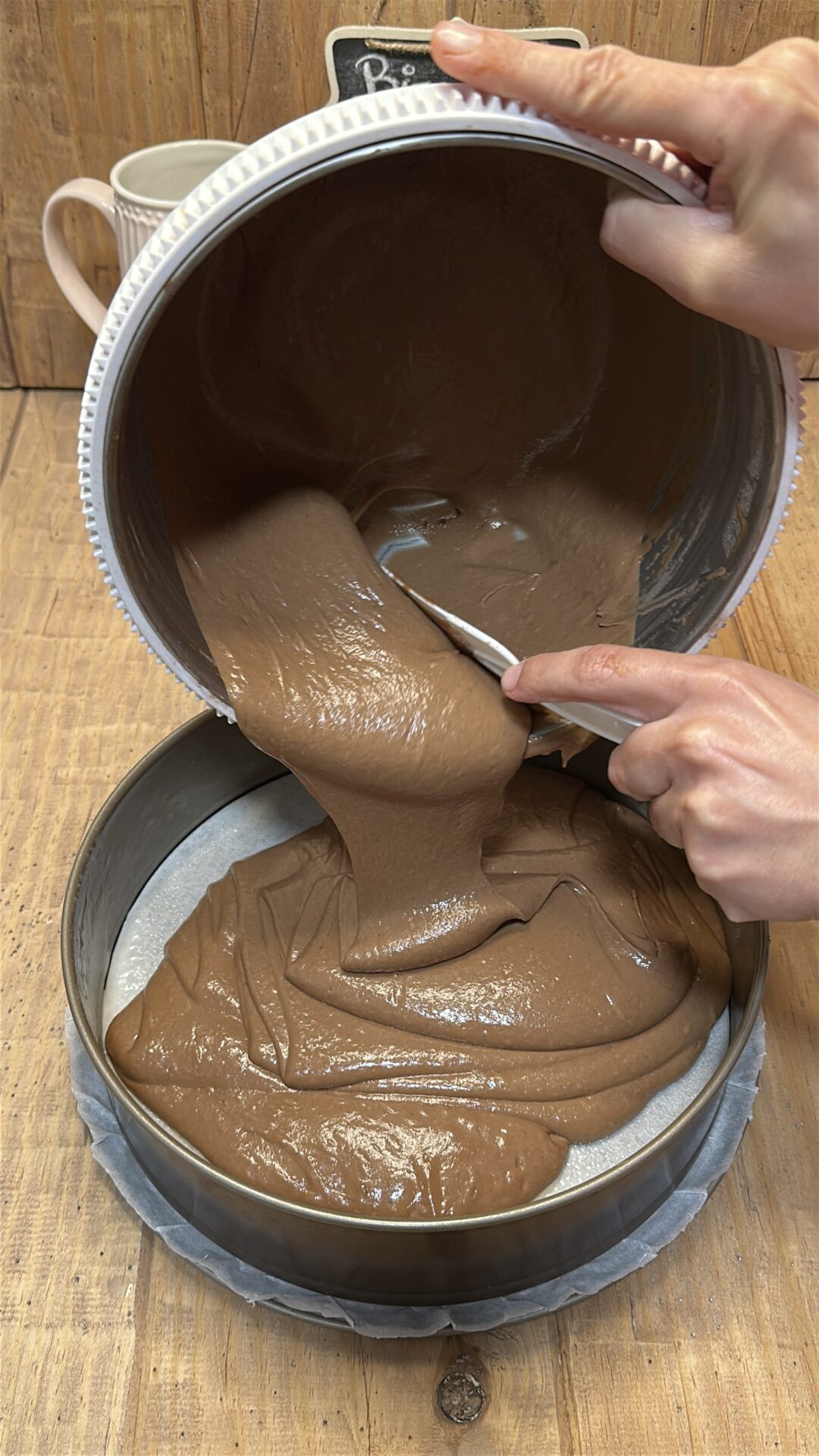 Bizcocho vegano de chocolate_13 Llevamos la masa al molde