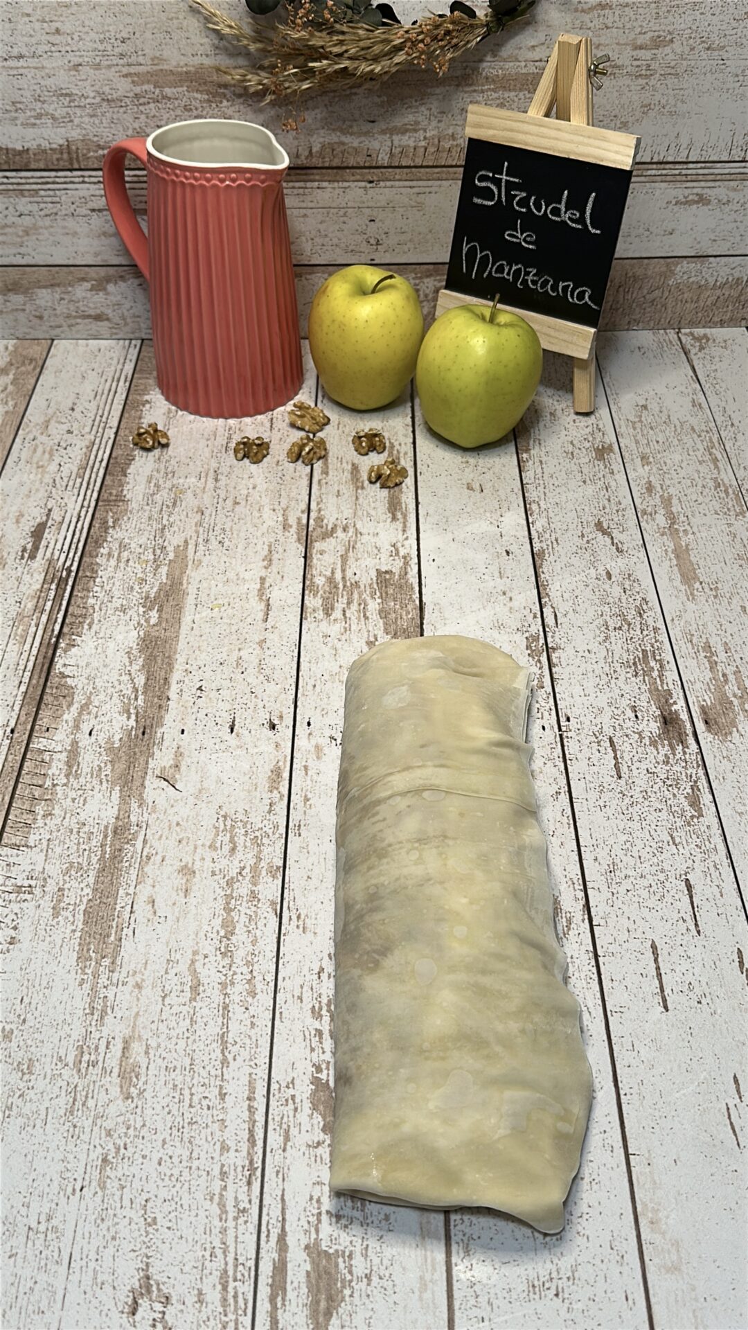 Nuestro strudel de manzana enrollado