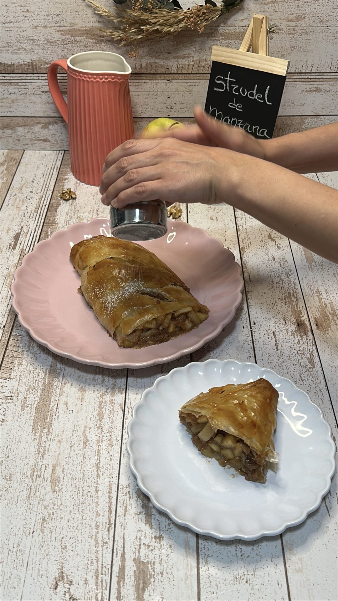 Espolvoreamos con azúcar glas