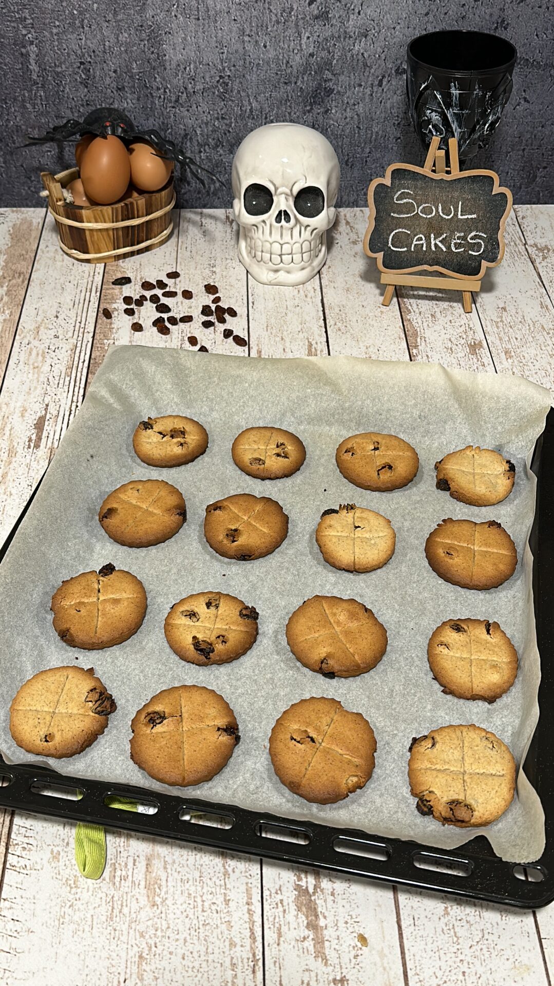Nuestras soul cakes recién salidas del horno