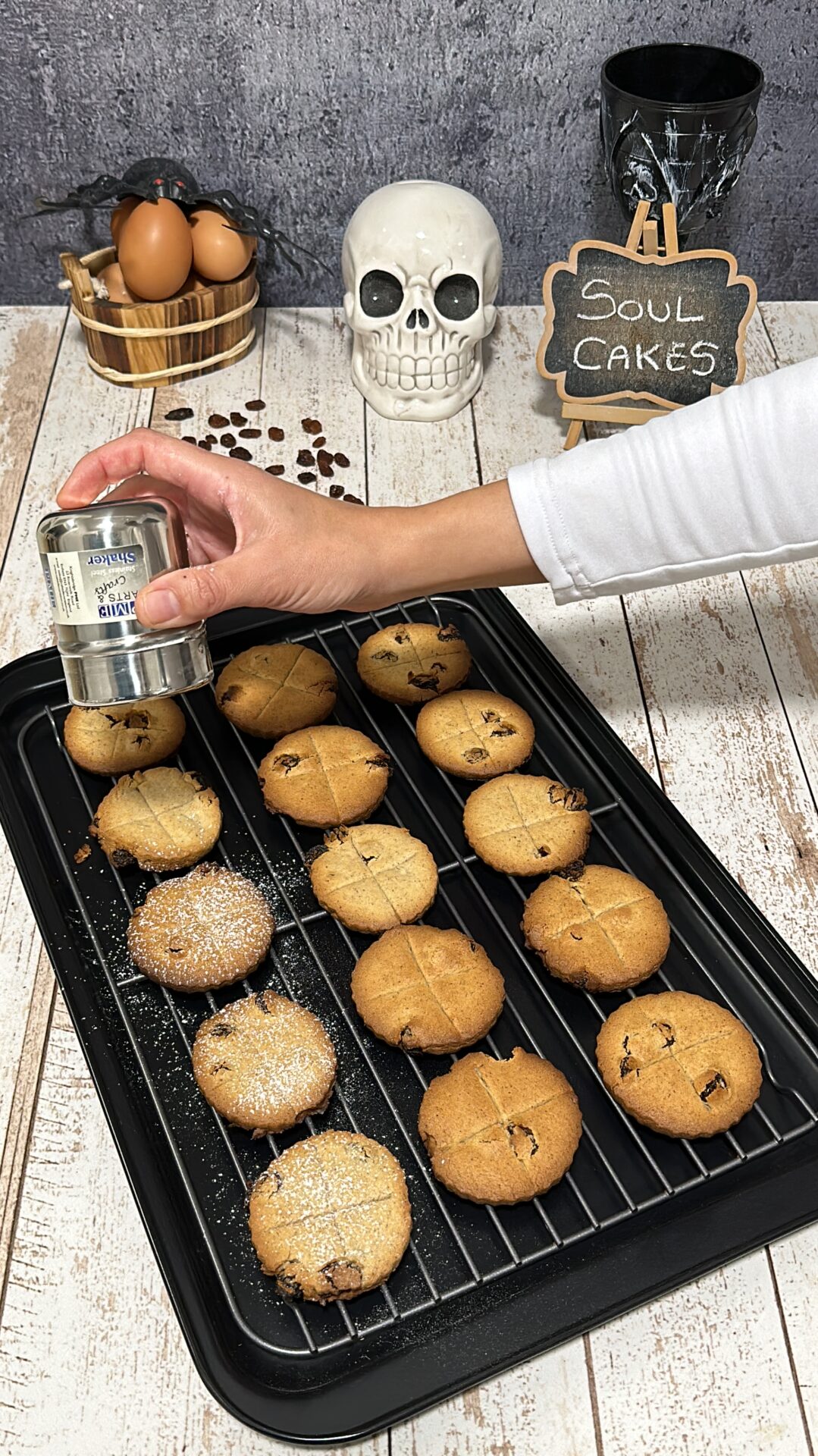 Espolvoreamos nuestras soul cakes con azúcar glas