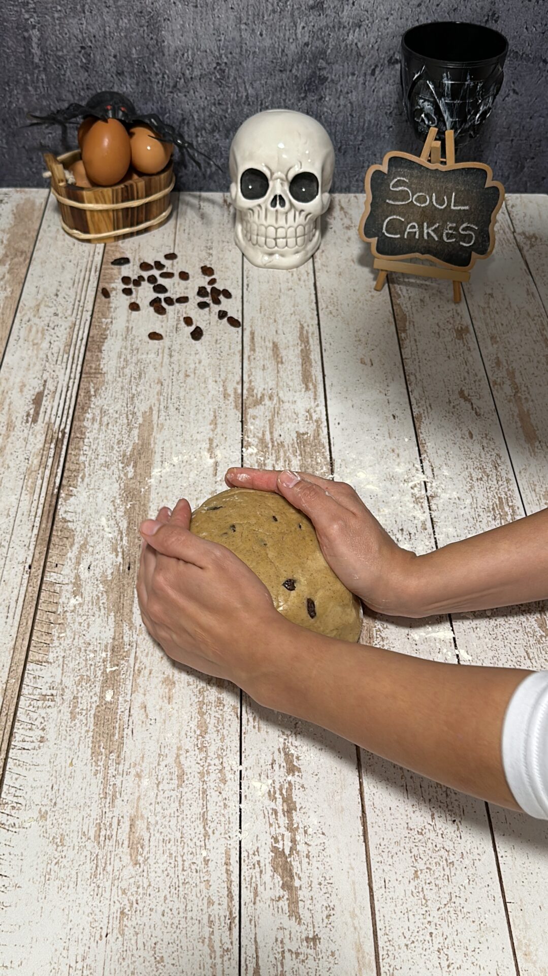 Hacemos una bola con la masa de las soul cakes