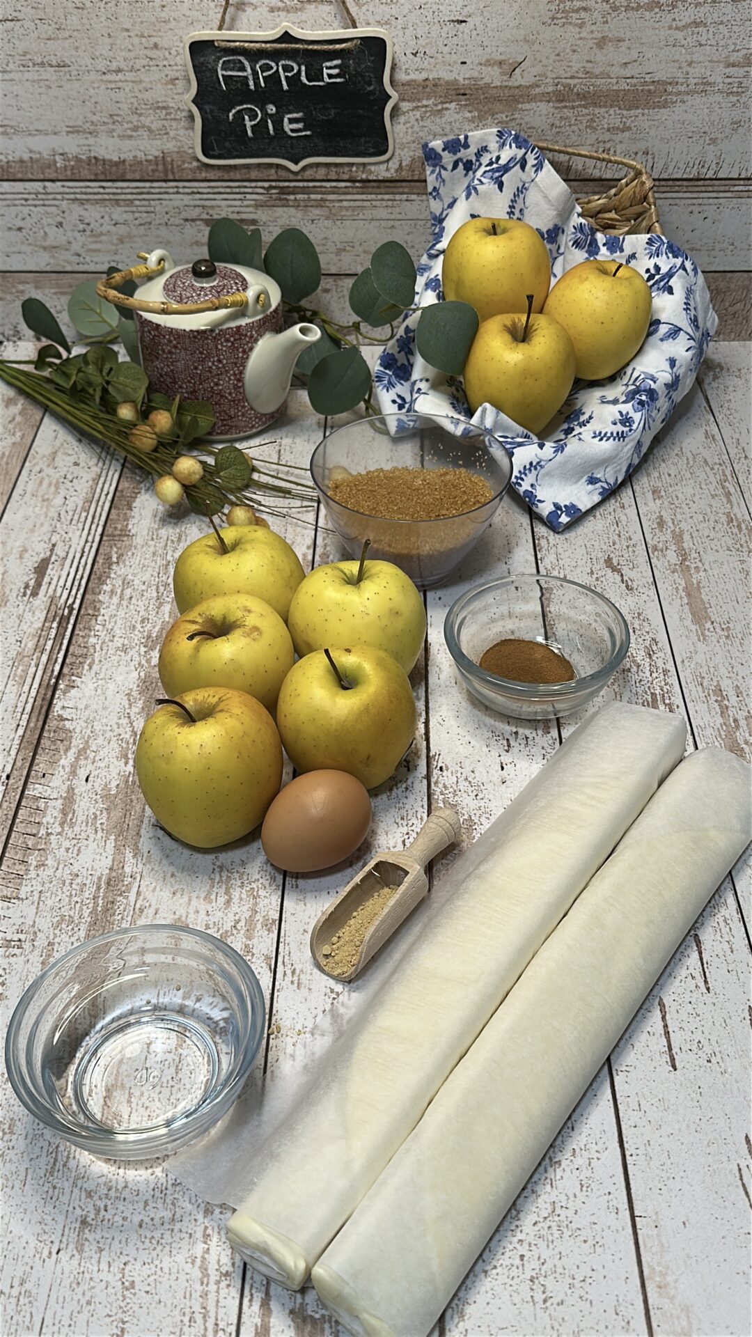 Ingredientes de nuestro apple pie
