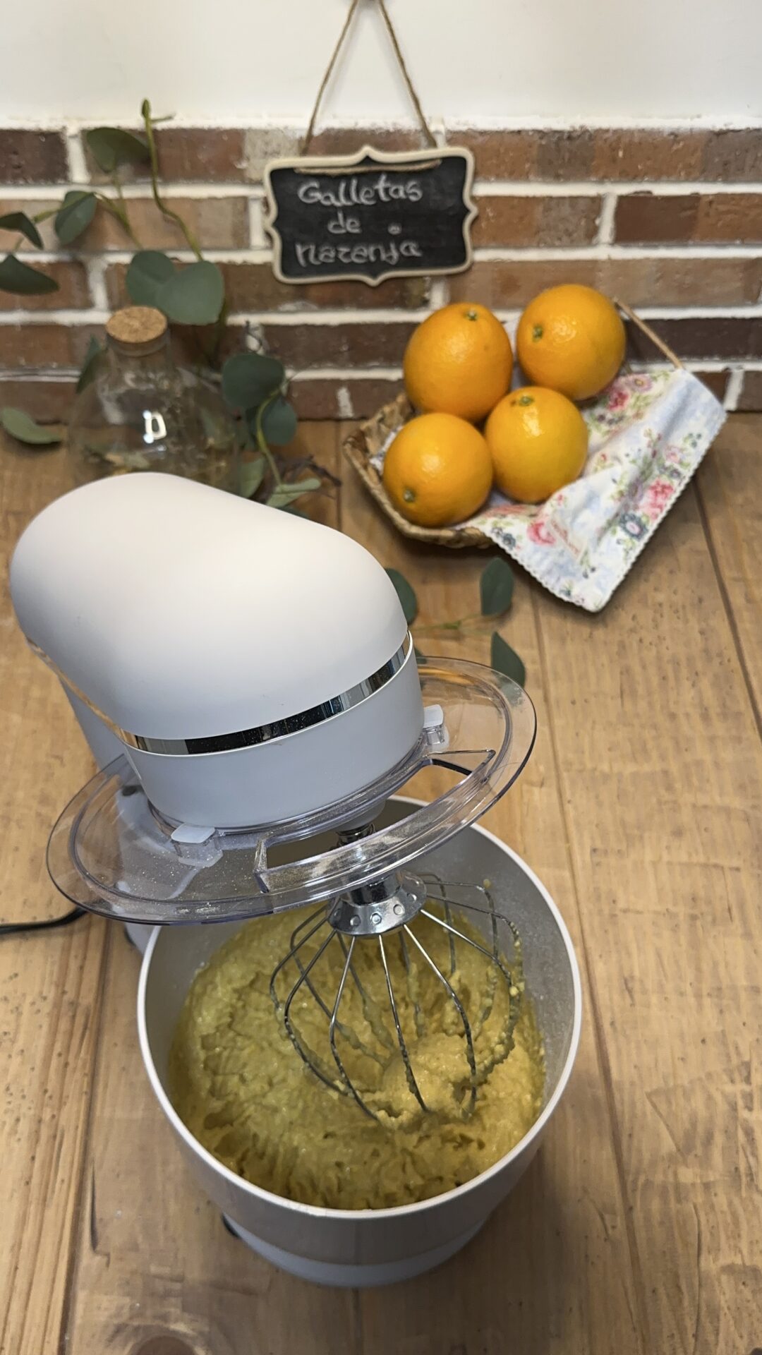 La masa de nuestras galletas de naranja
